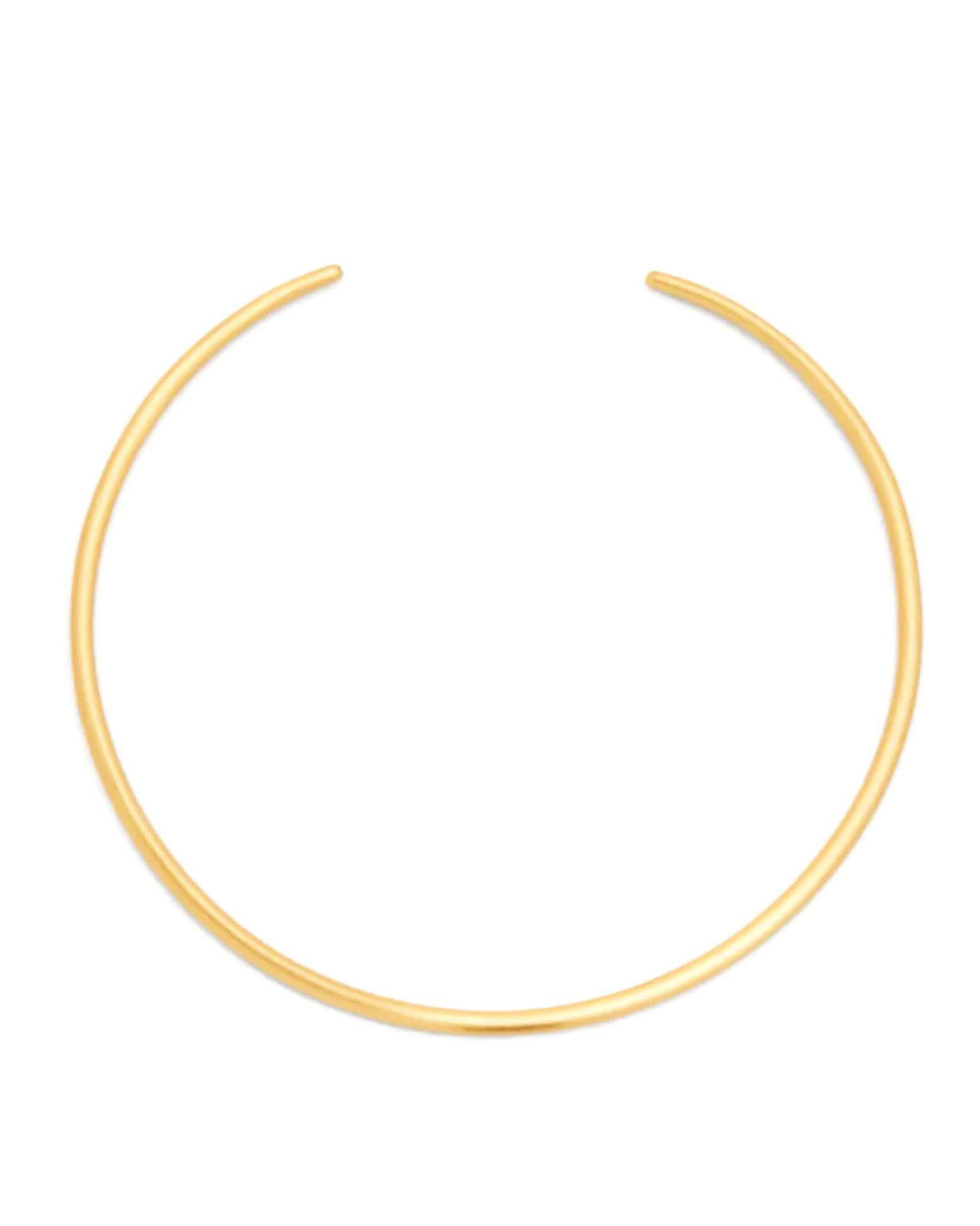 Brushed Gold Collar Necklace