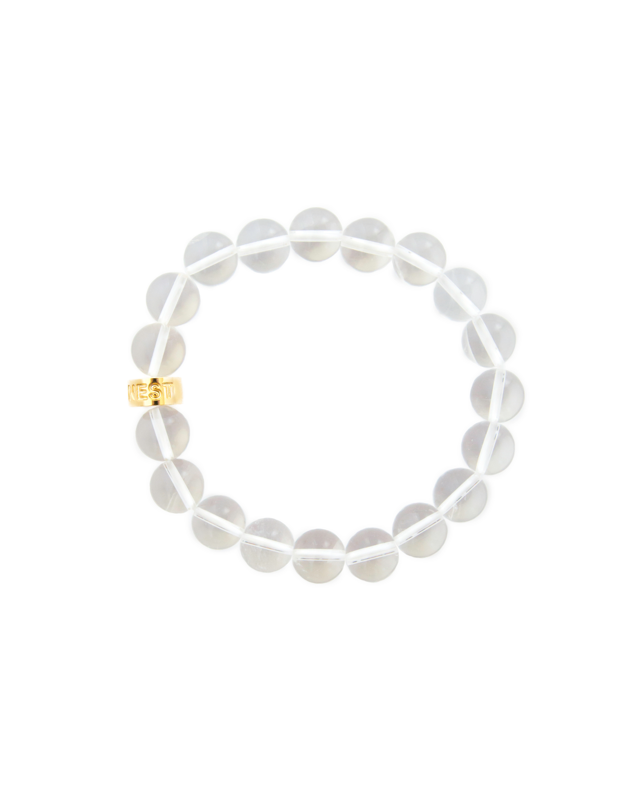 100%Natural Crystal Beads Bracelets Quartz Natural Stone Streche Brace