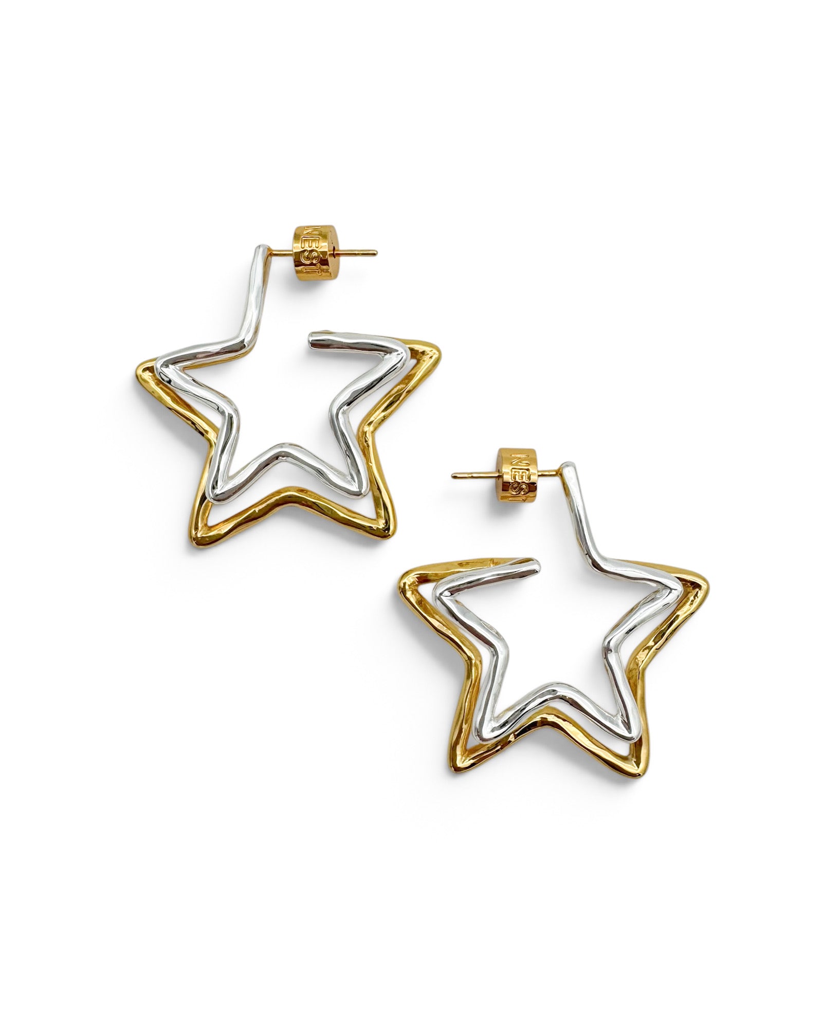 Double Star Earrings
