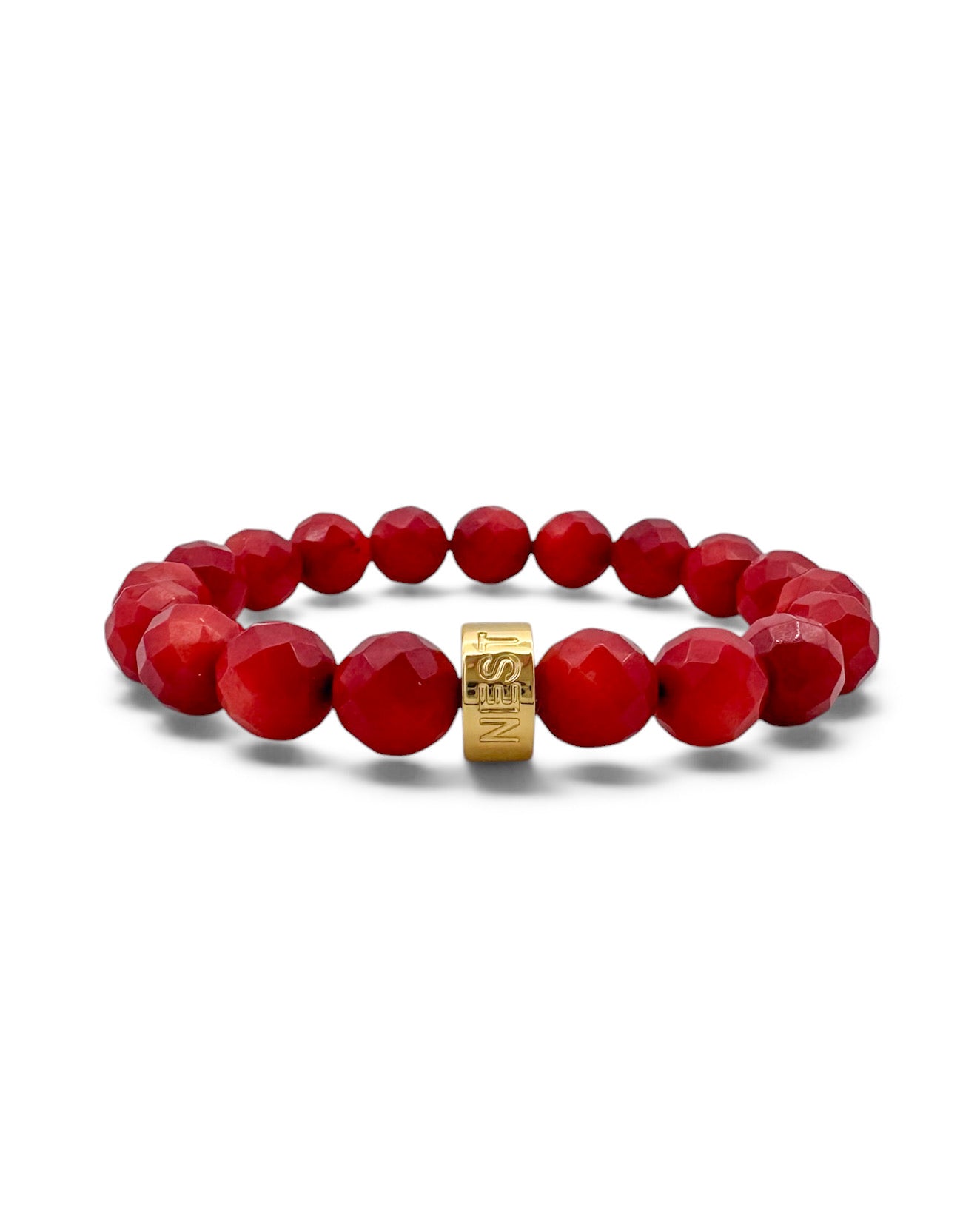 Red Coral Stretch Bracelet