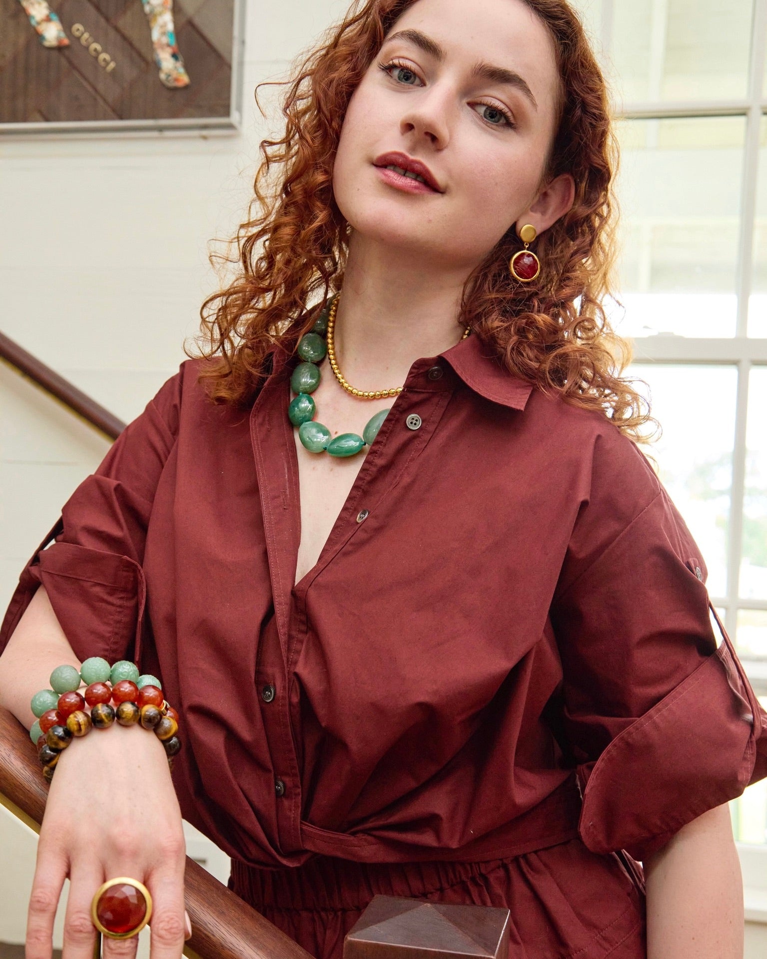 Carnelian Drop Earrings