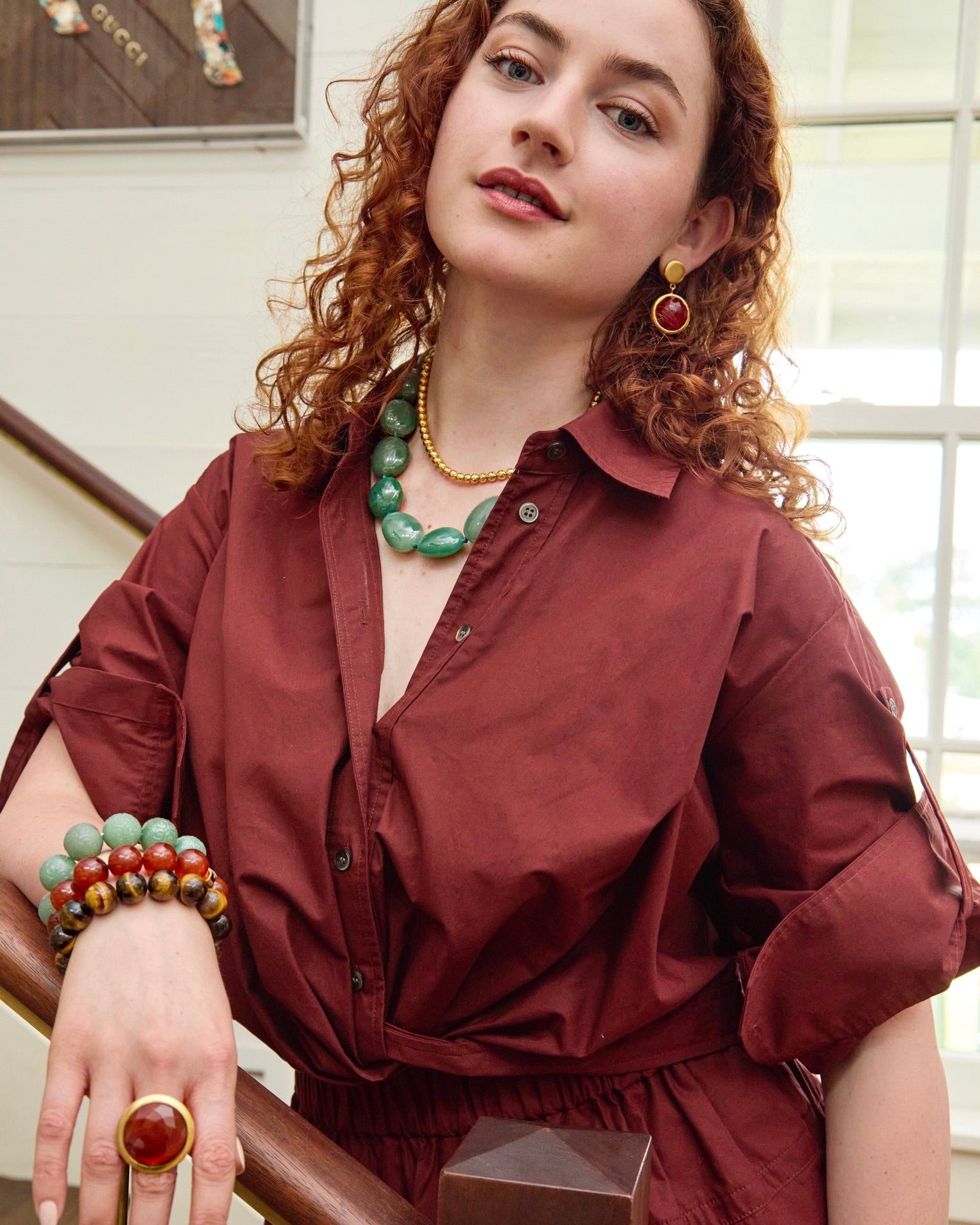 Tigers Eye Statement Stretch Bracelet
