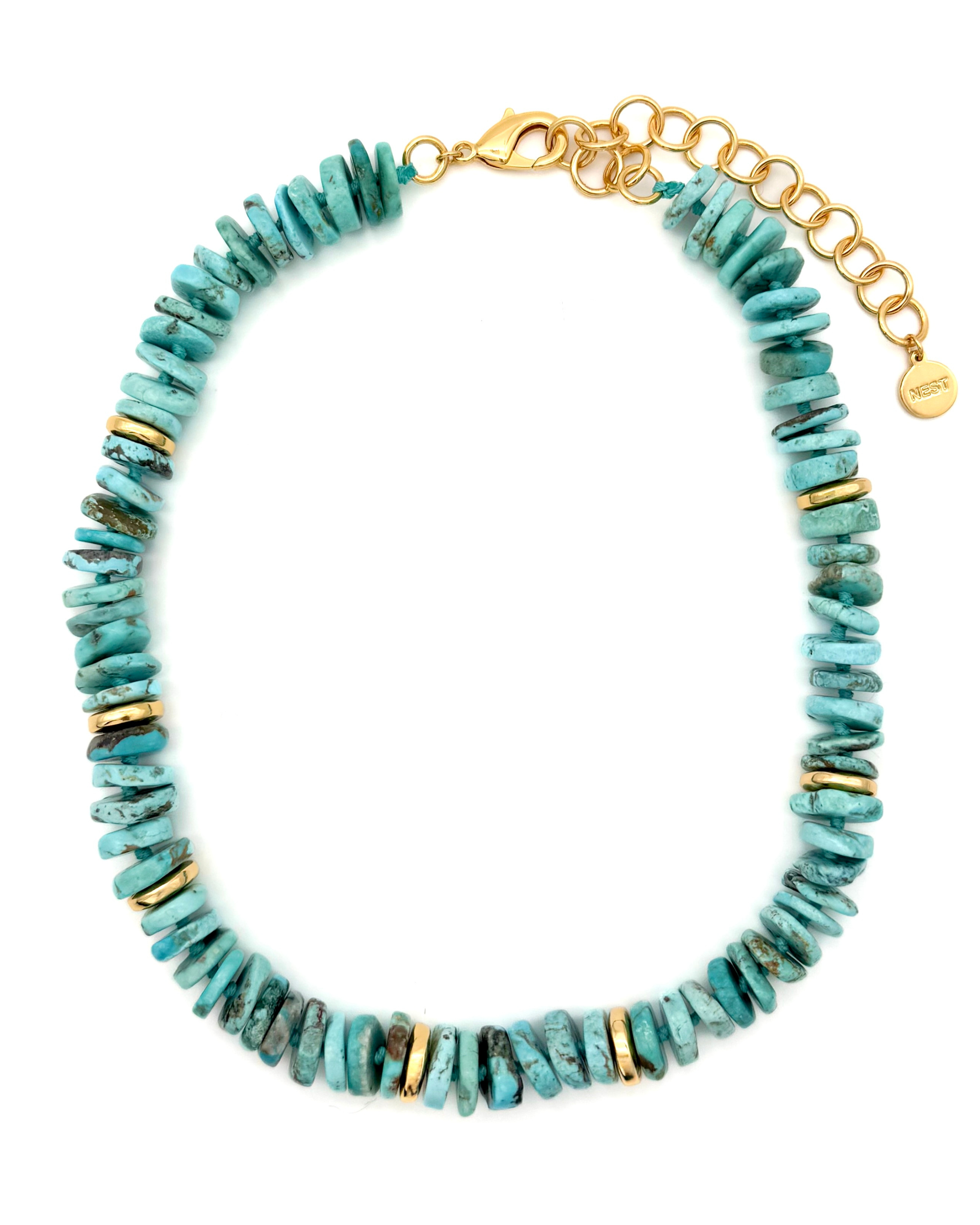 Turquoise with Gold Necklace