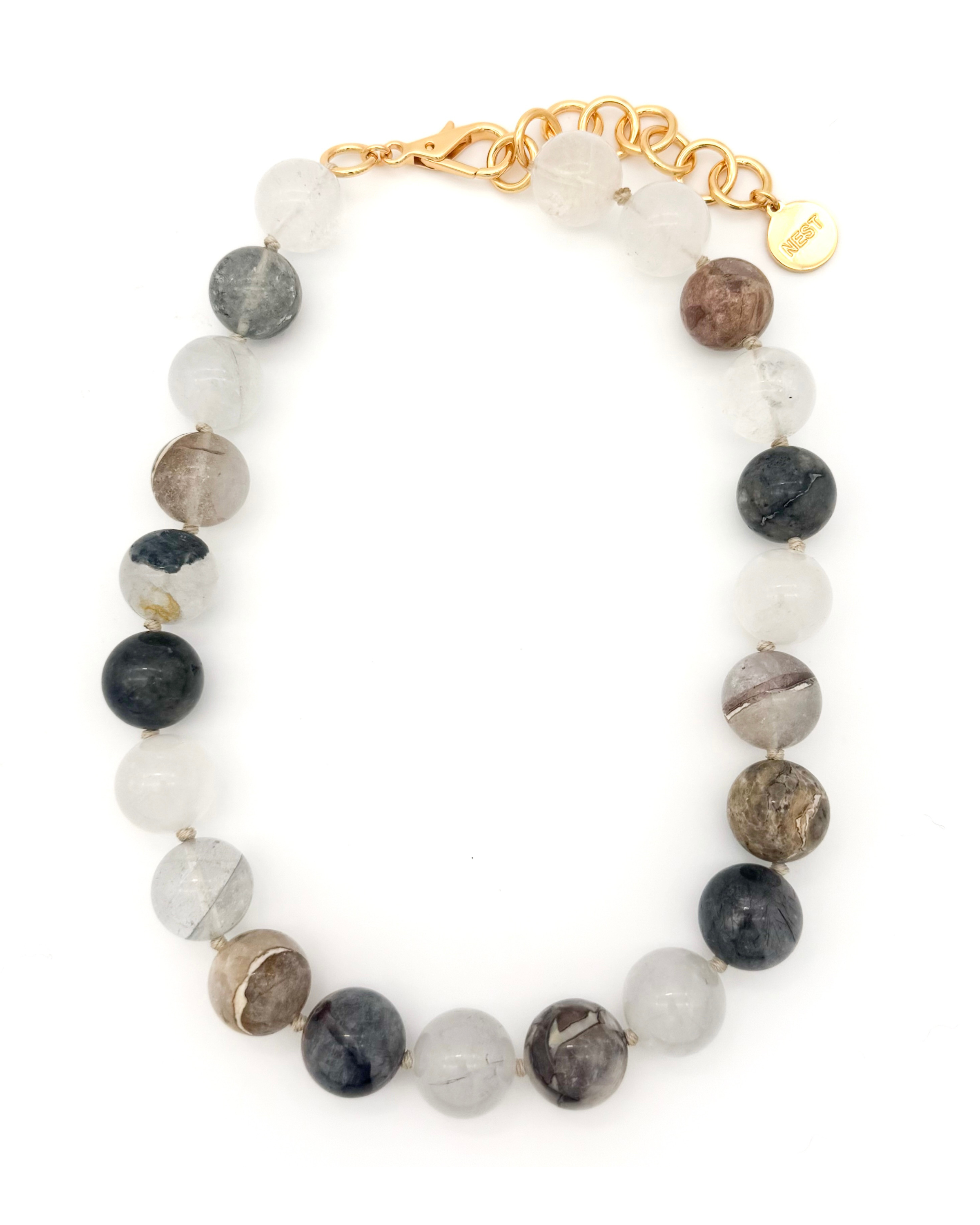 Rutilated Quartz Gemstone Necklace