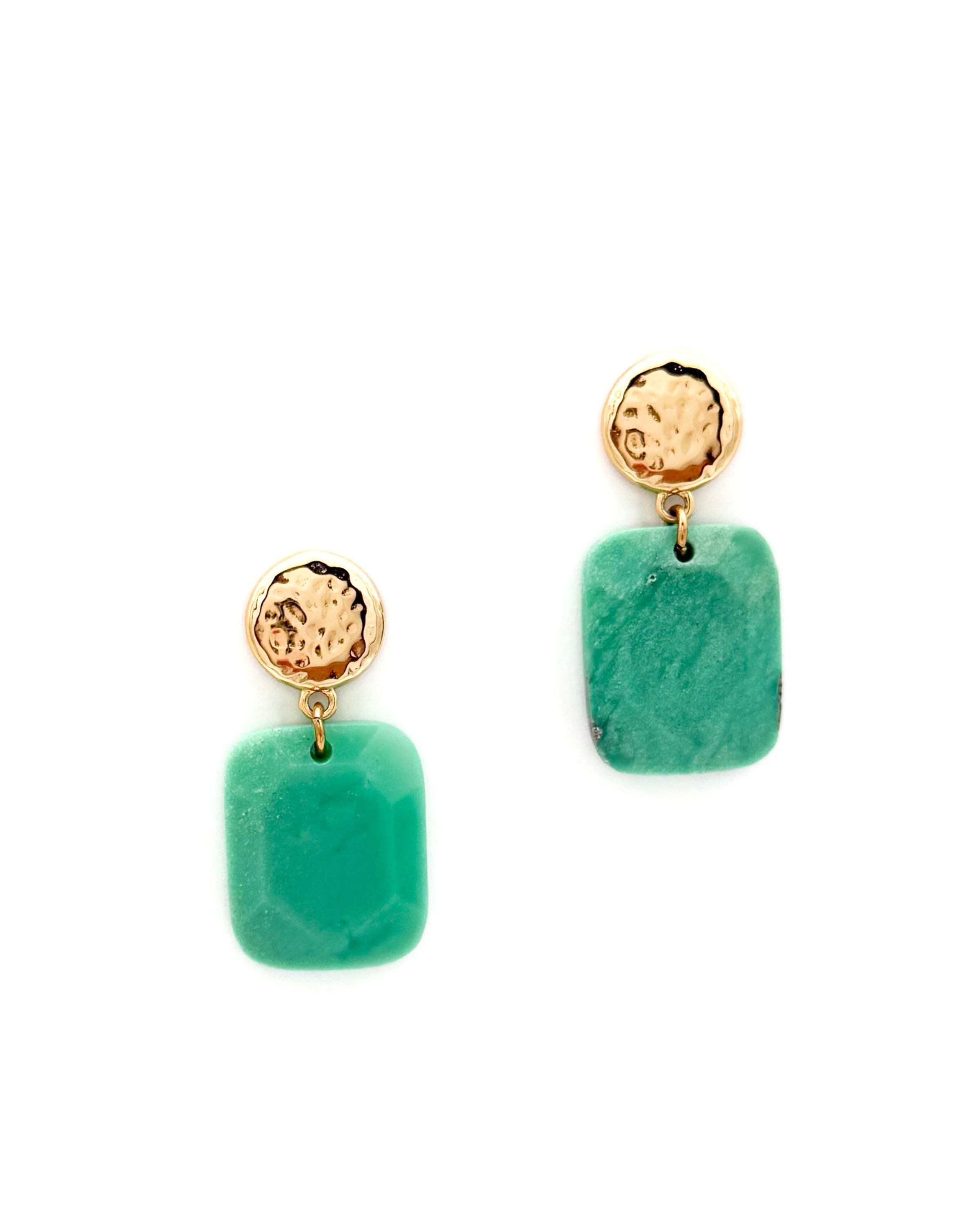 Chrysoprase Drop Earrings