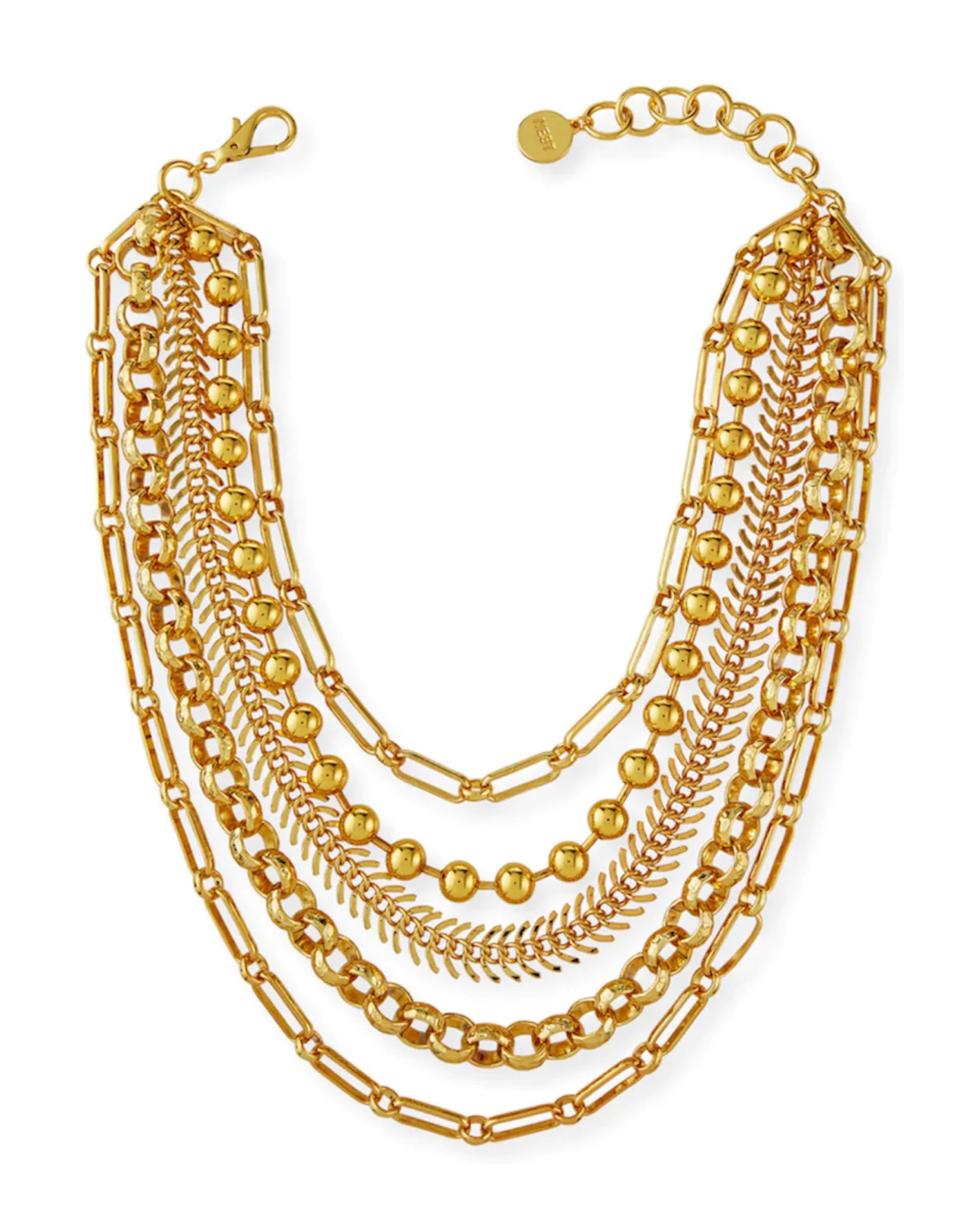 Gold Chain Layered Necklace