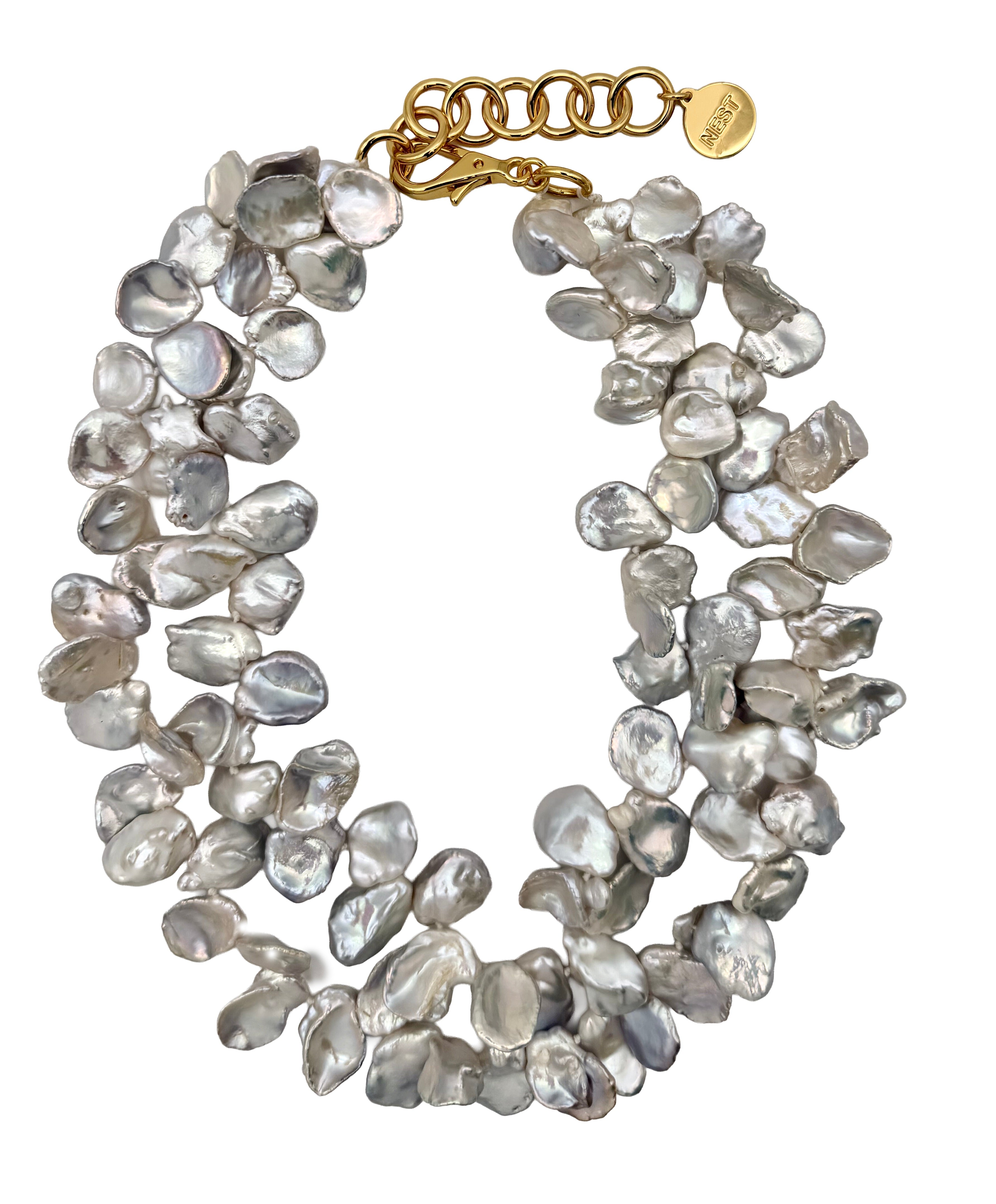 Pearl Cluster Necklace