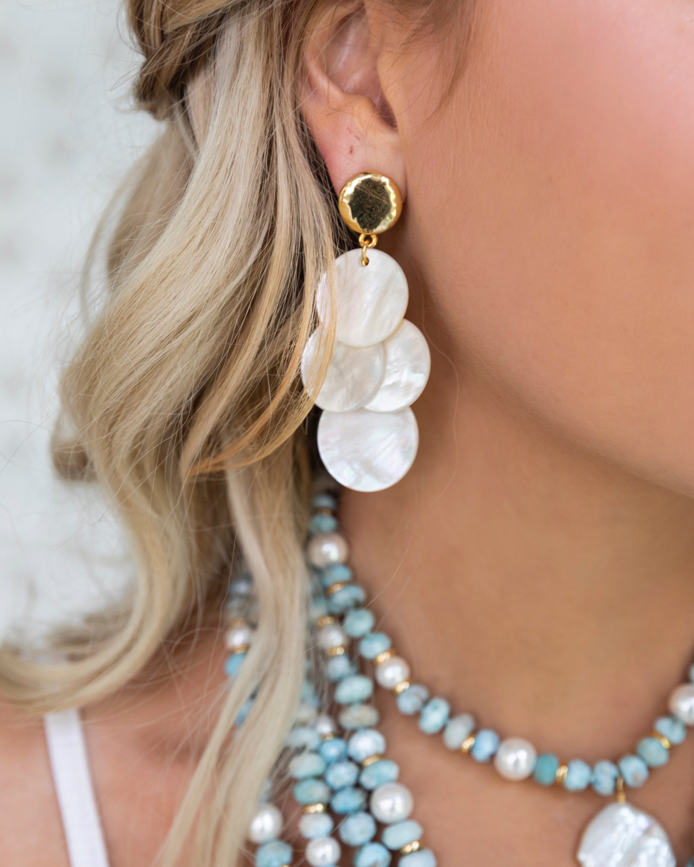 Baroque and Mother of Pearl Earrings – PRIX.TI