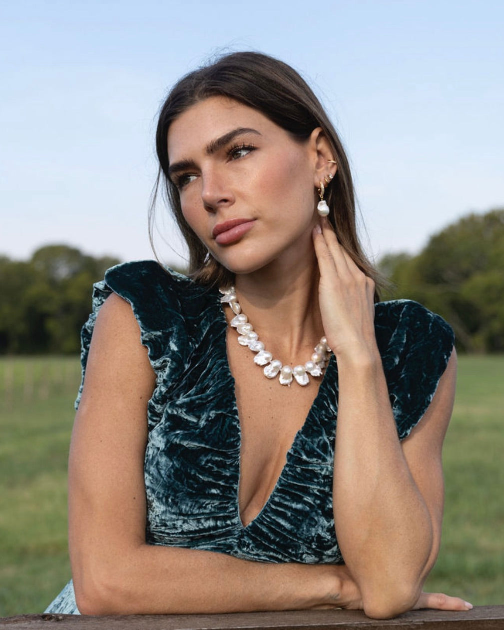 Baroque Pearl Single Strand Necklace