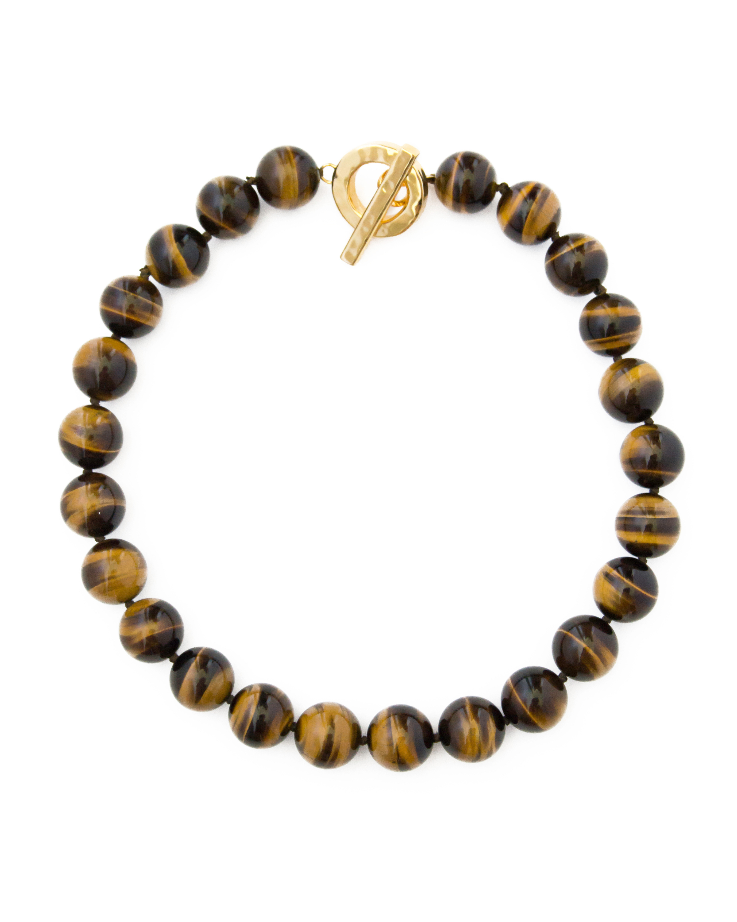 Tigers Eye Toggle Necklace