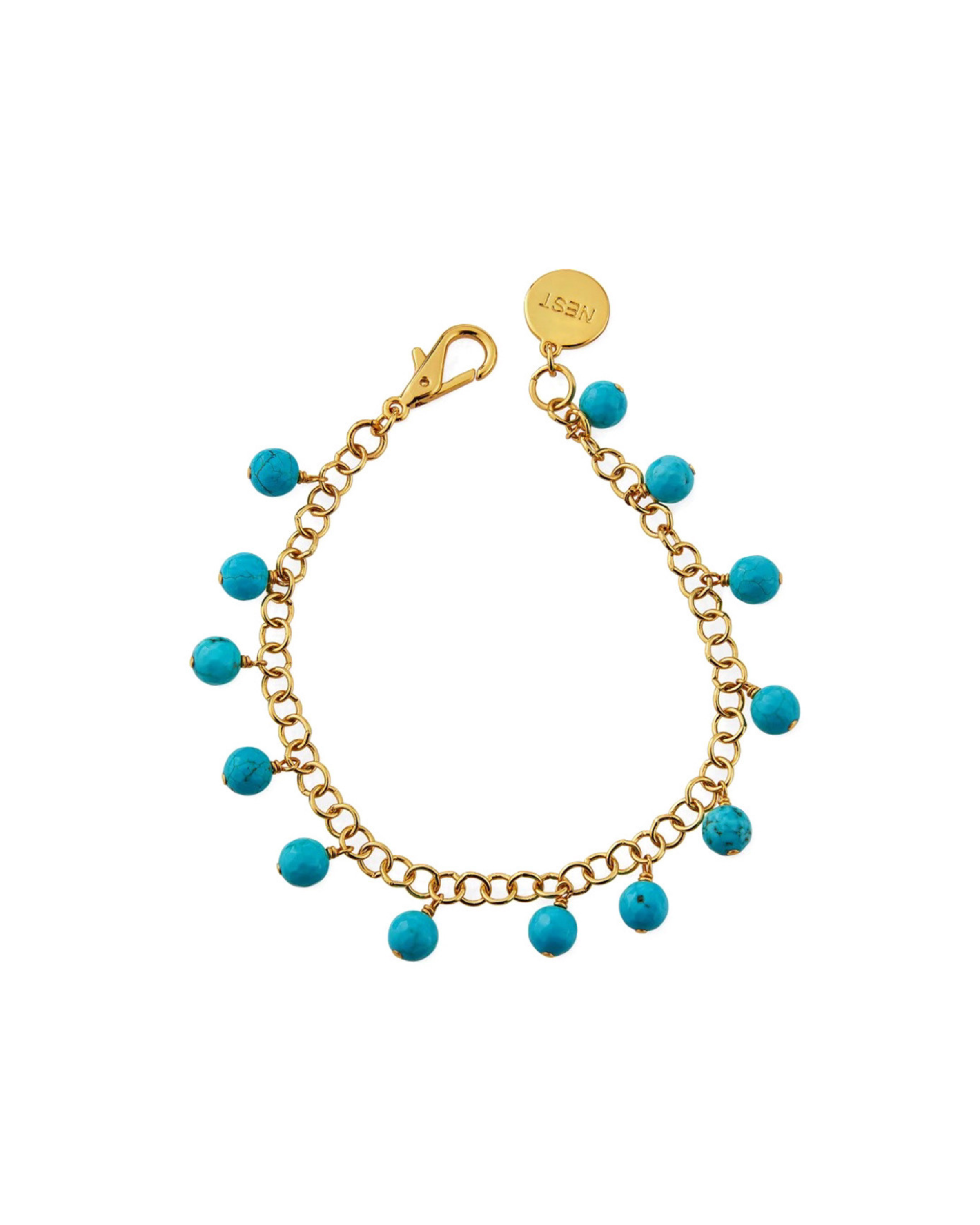 Turquoise Charm Anklet