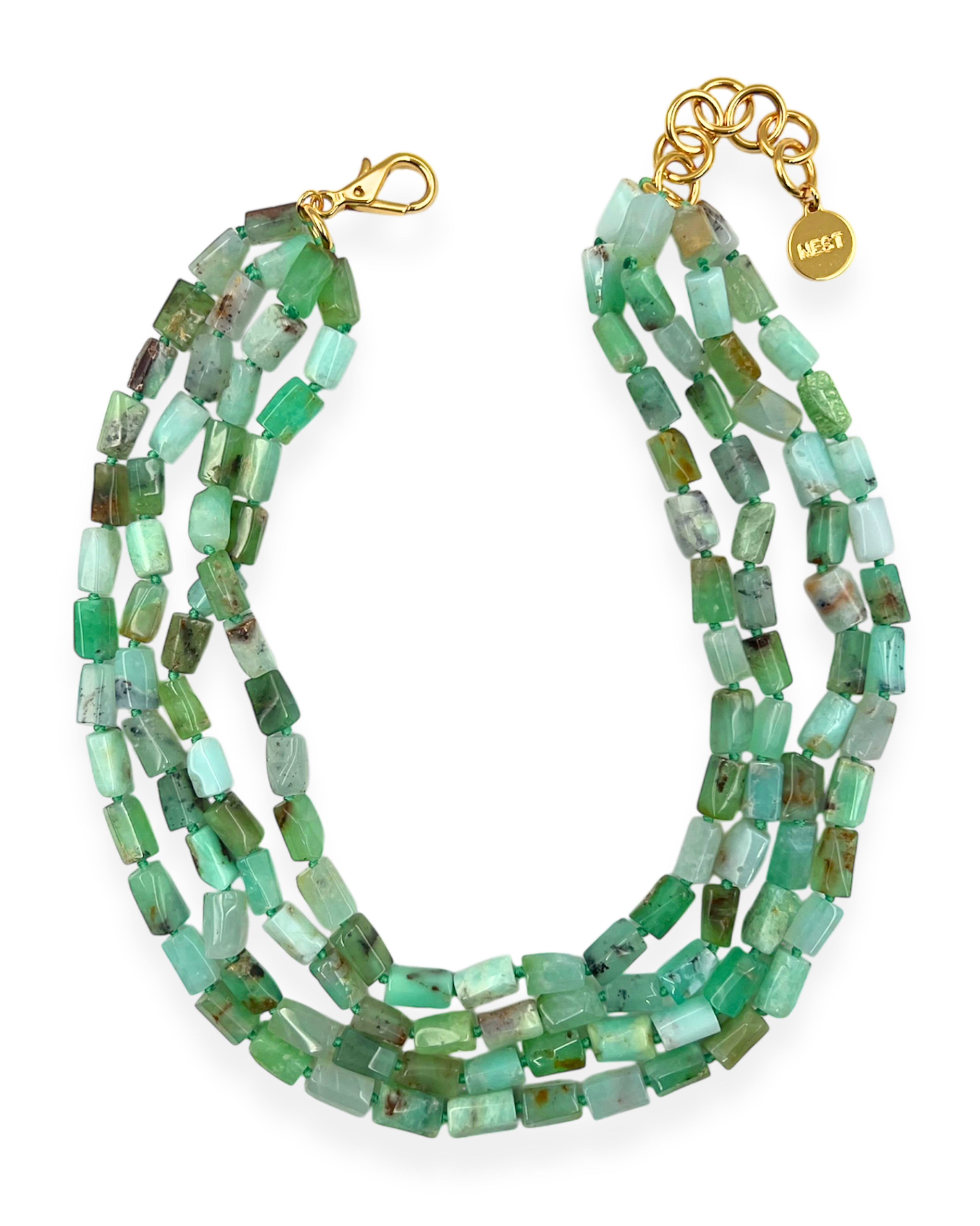 Chrysoprase Multi-strand Necklace