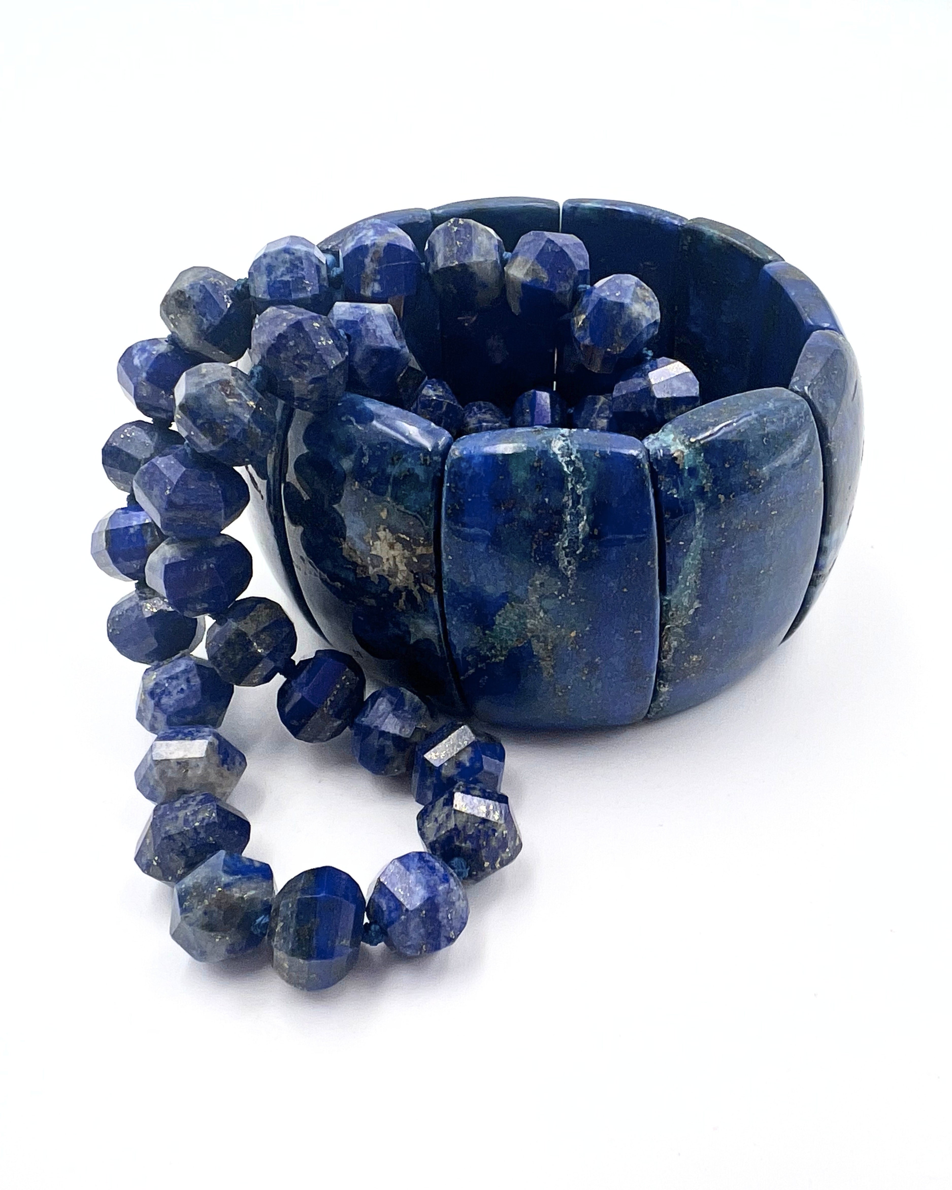 Lapis Statement Stretch Bracelet