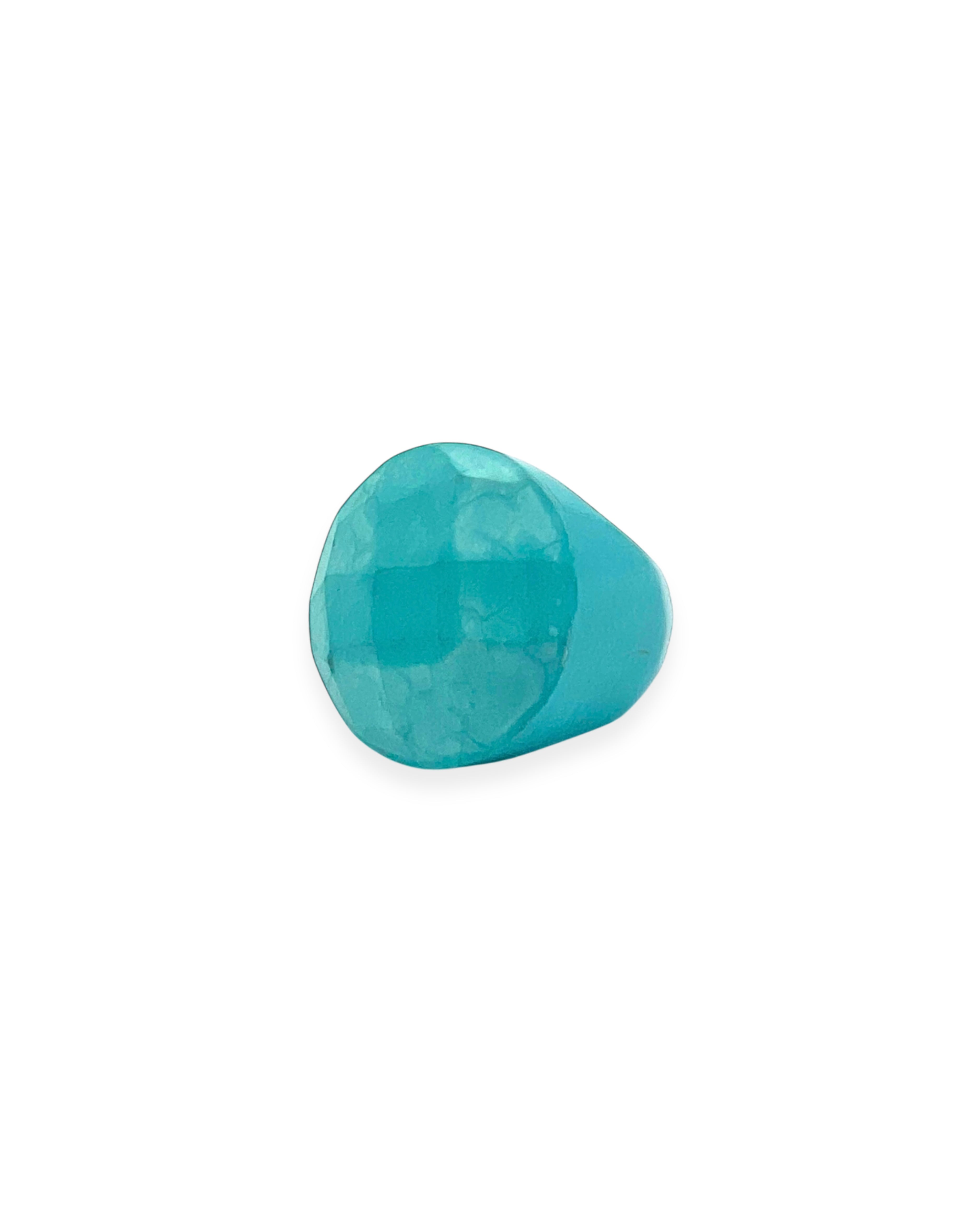 Faceted Turquoise Howlite Statement Ring
