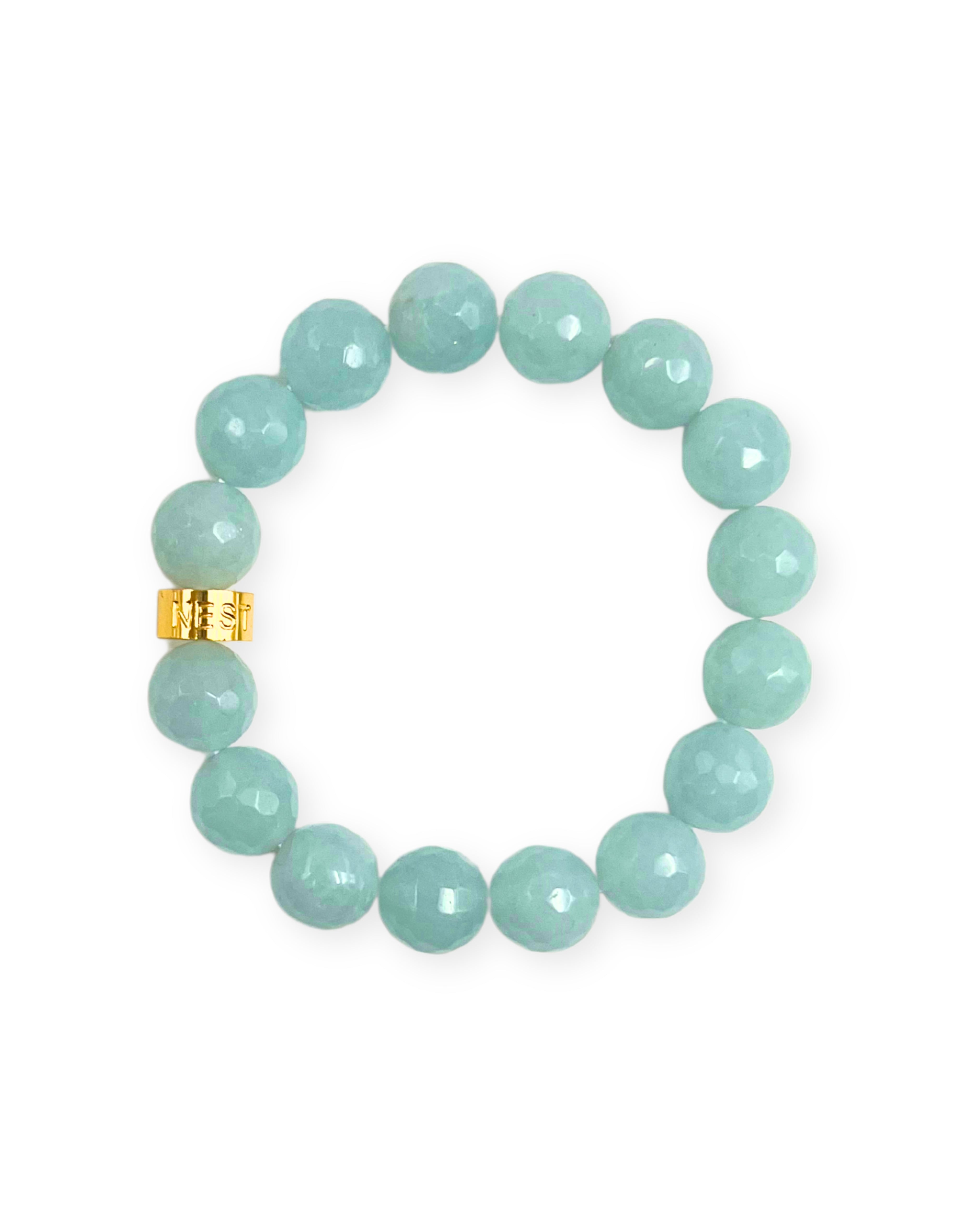 Blue Jade Stretch Bracelet