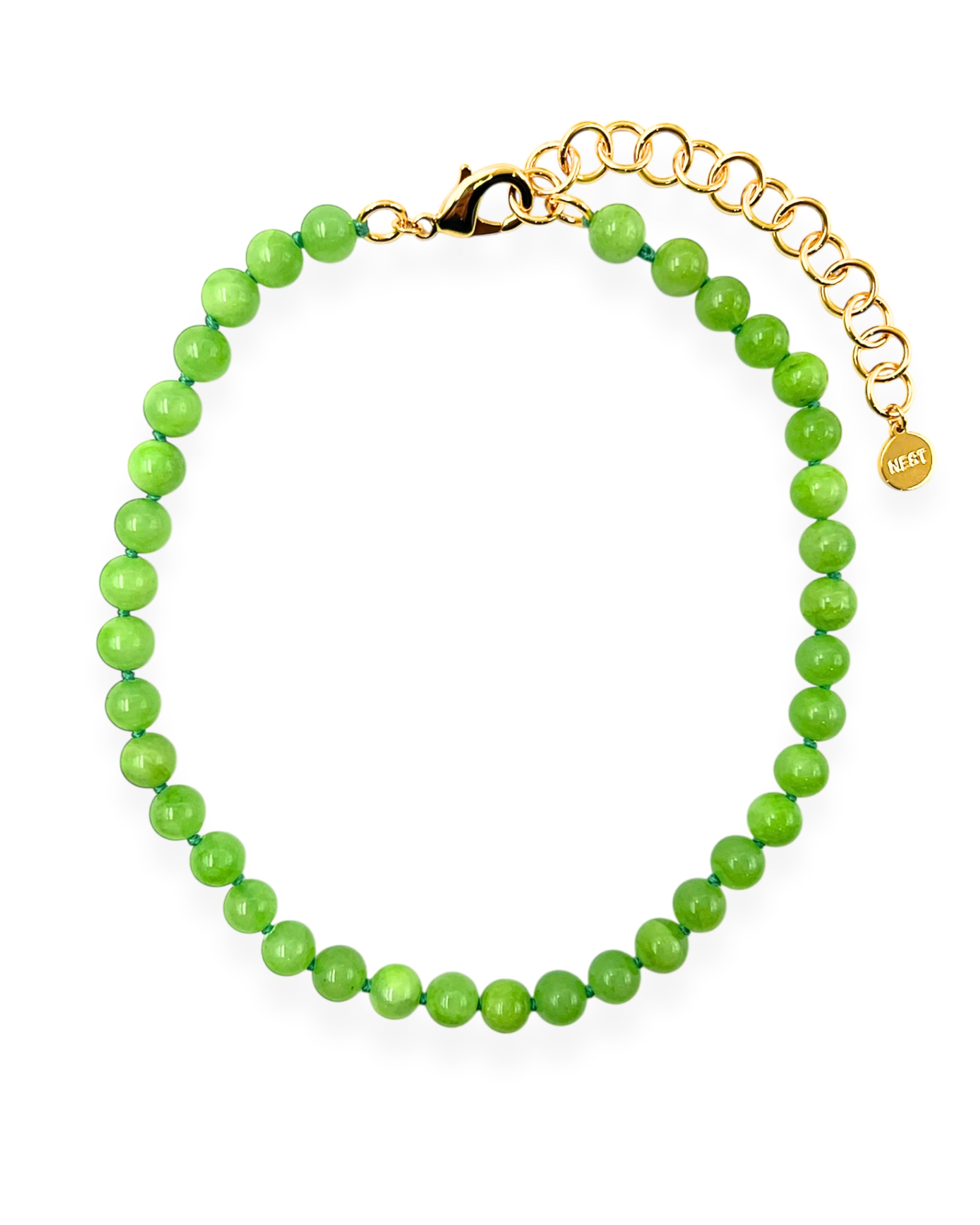 Green Calcite Strand Necklace