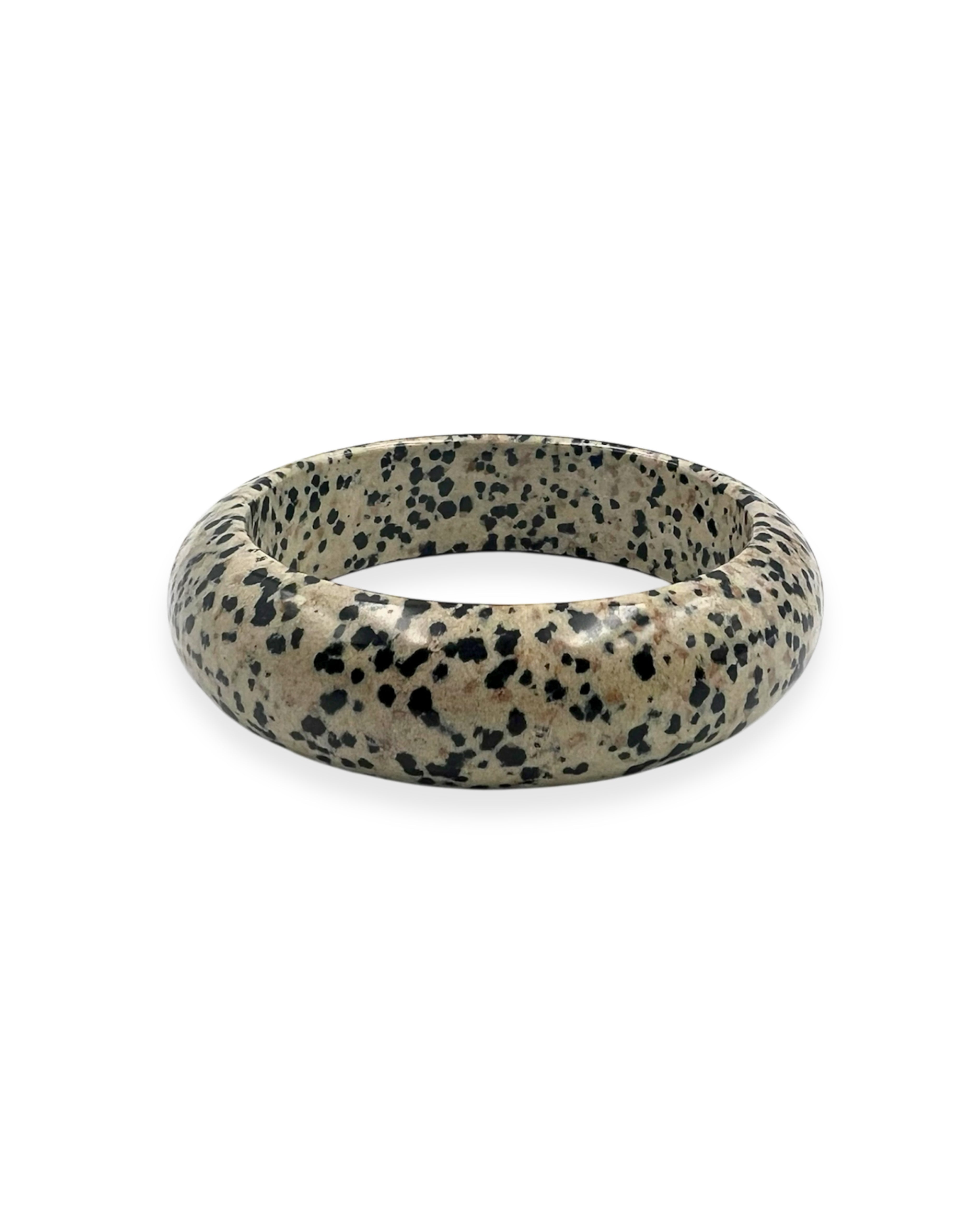 Dalmatian Jasper Stone Bangle