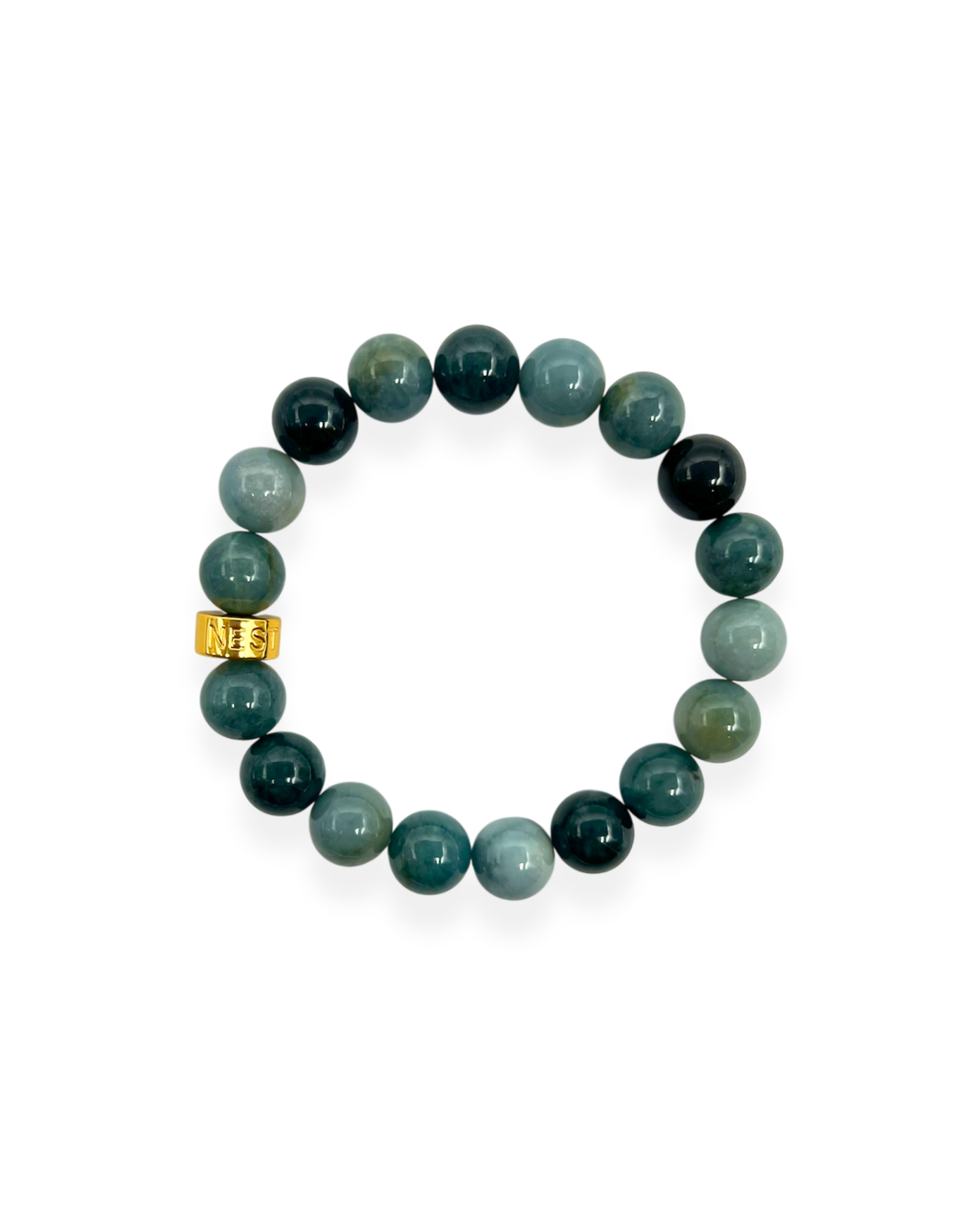 Blue Jade Stretch Bracelet