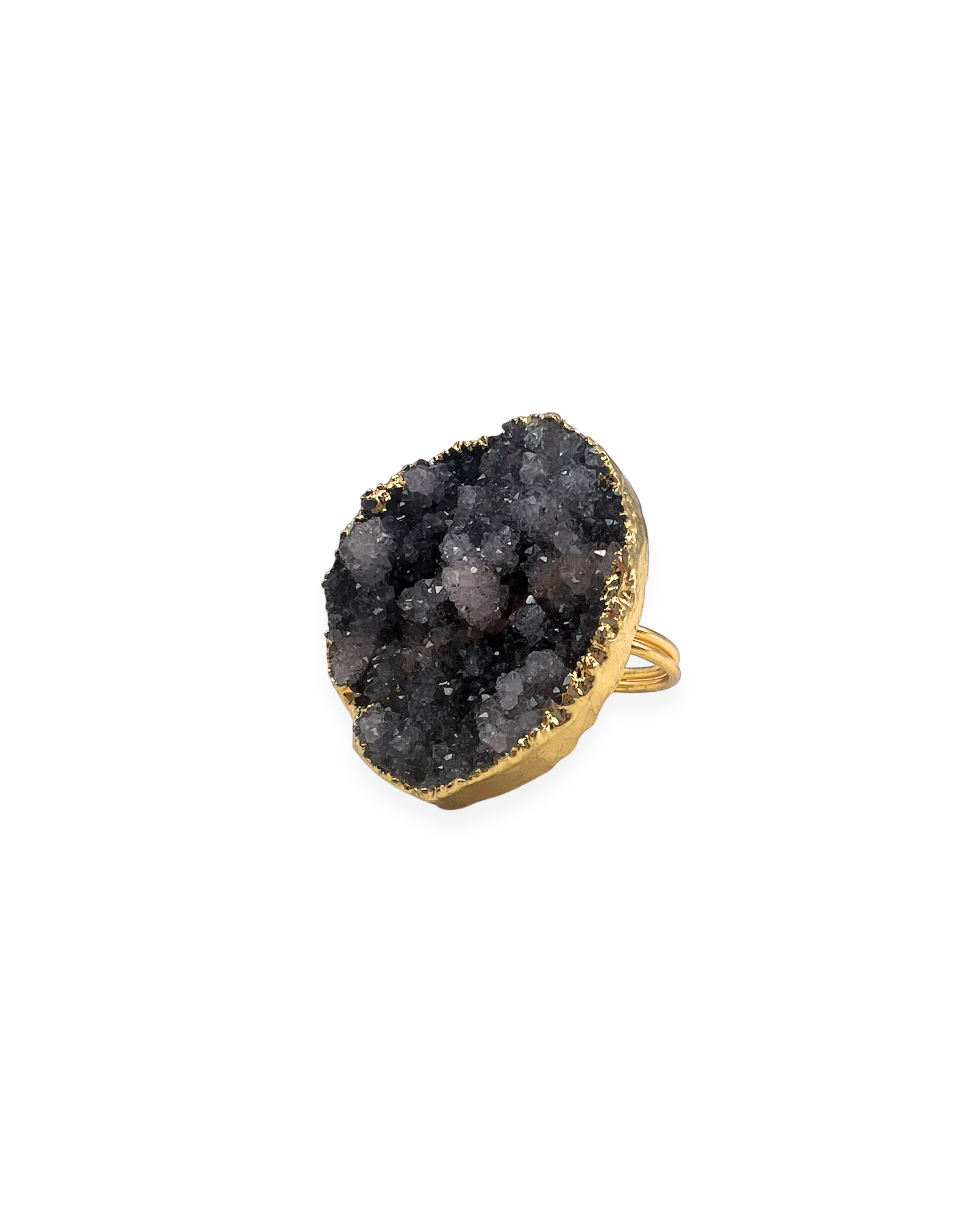 Druzy Agate Adjustable Ring