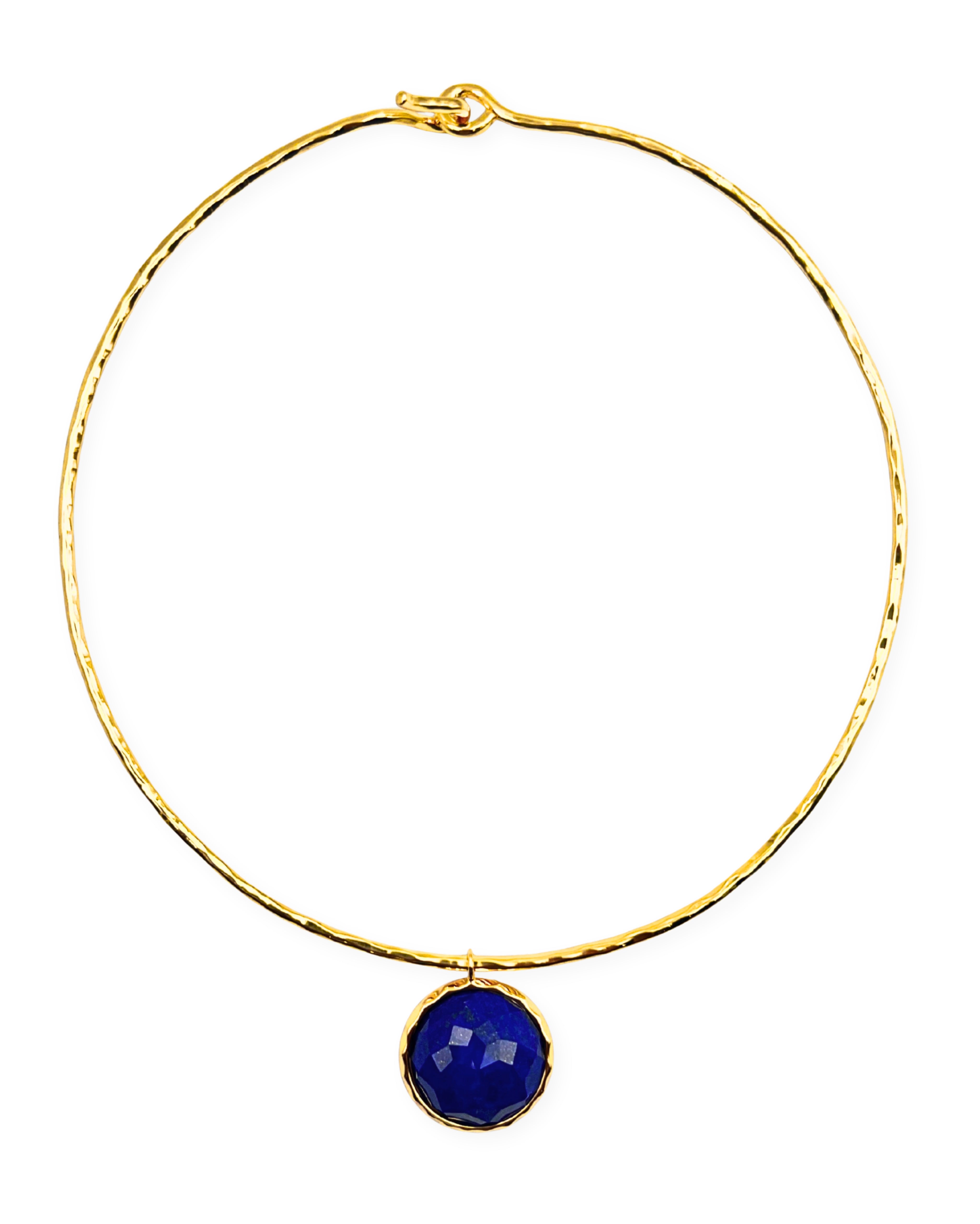 Lapis Gemstone Collar Necklace