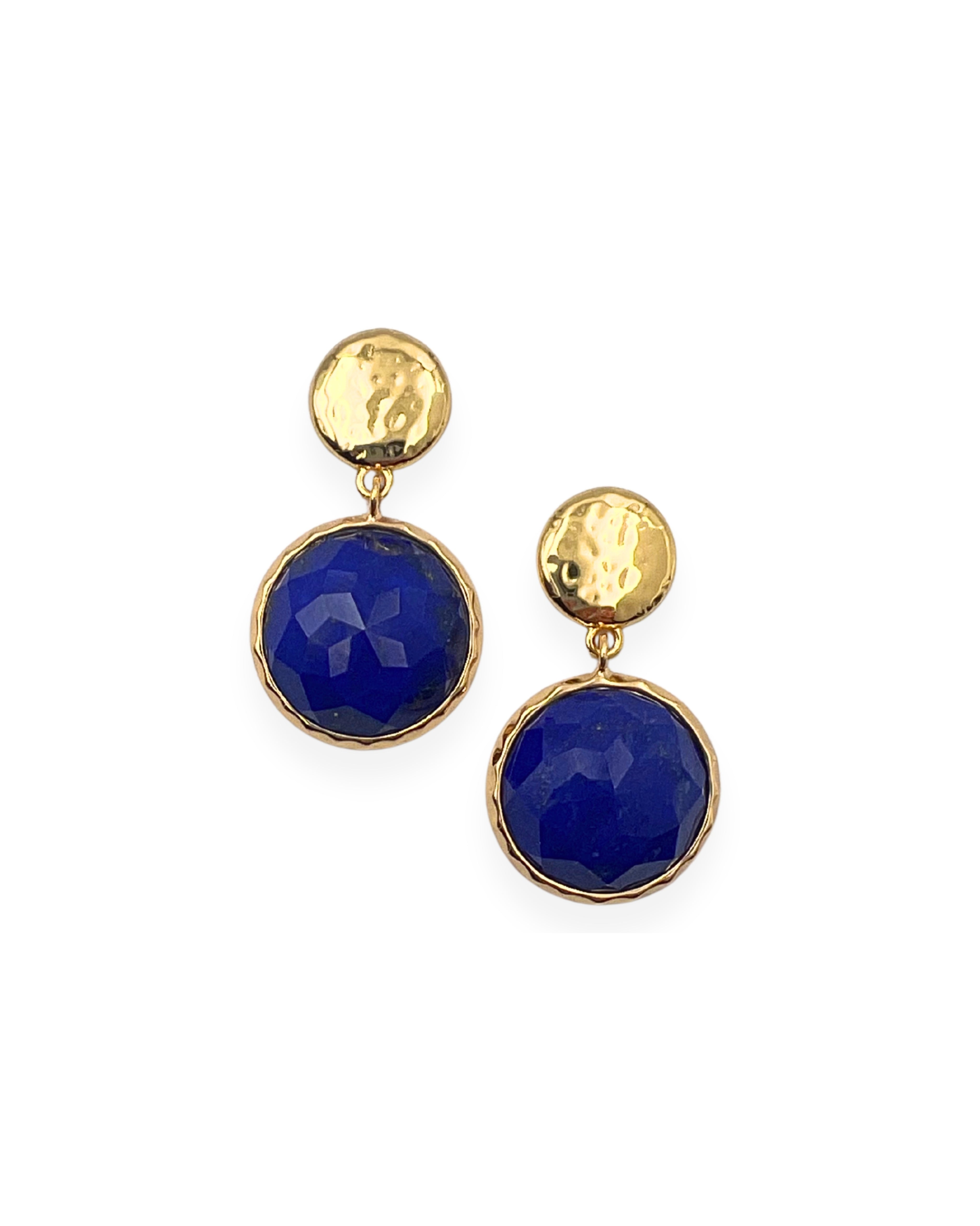 Lapis Gemstone Drop Earrings