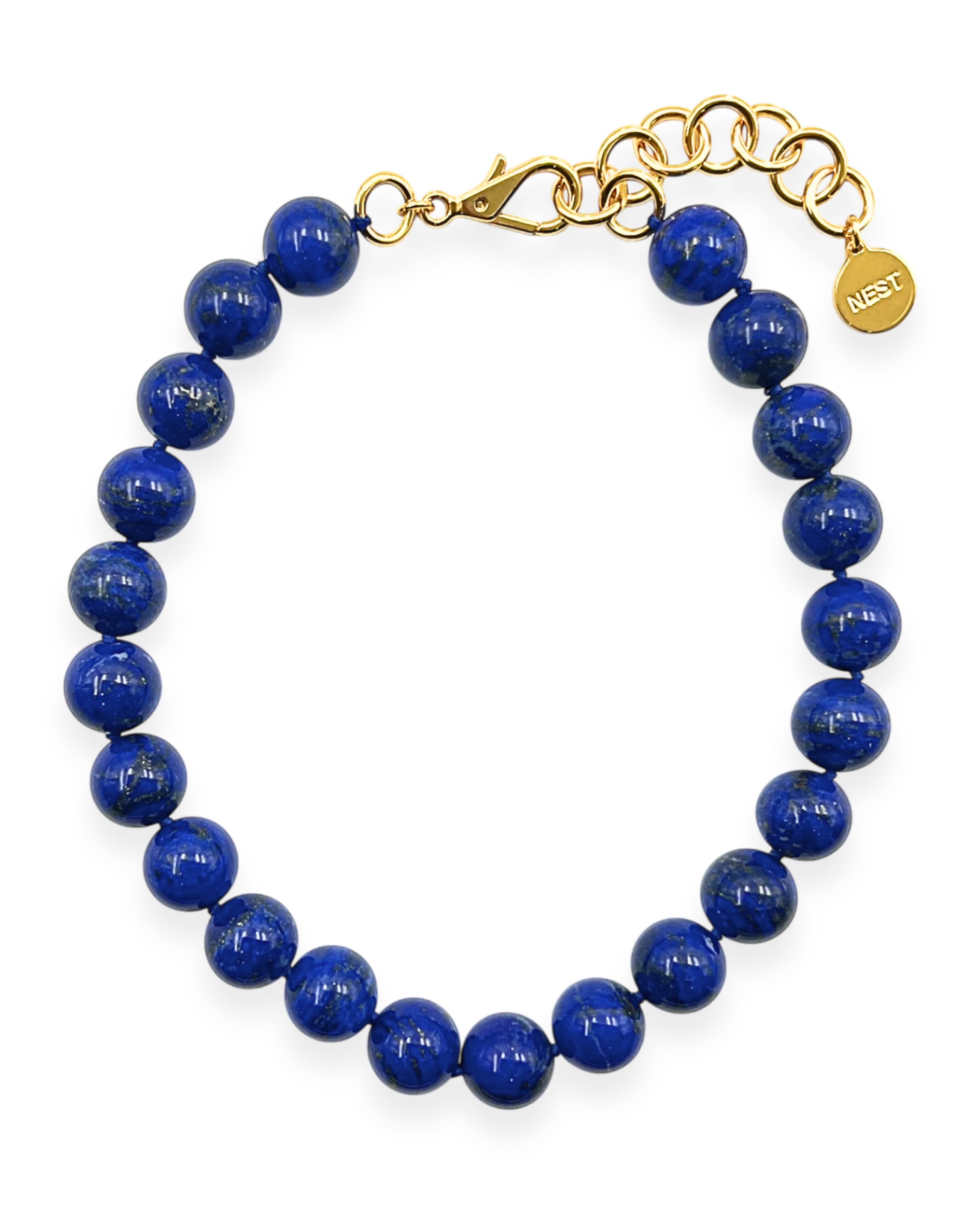 Lapis Statement Strand Necklace