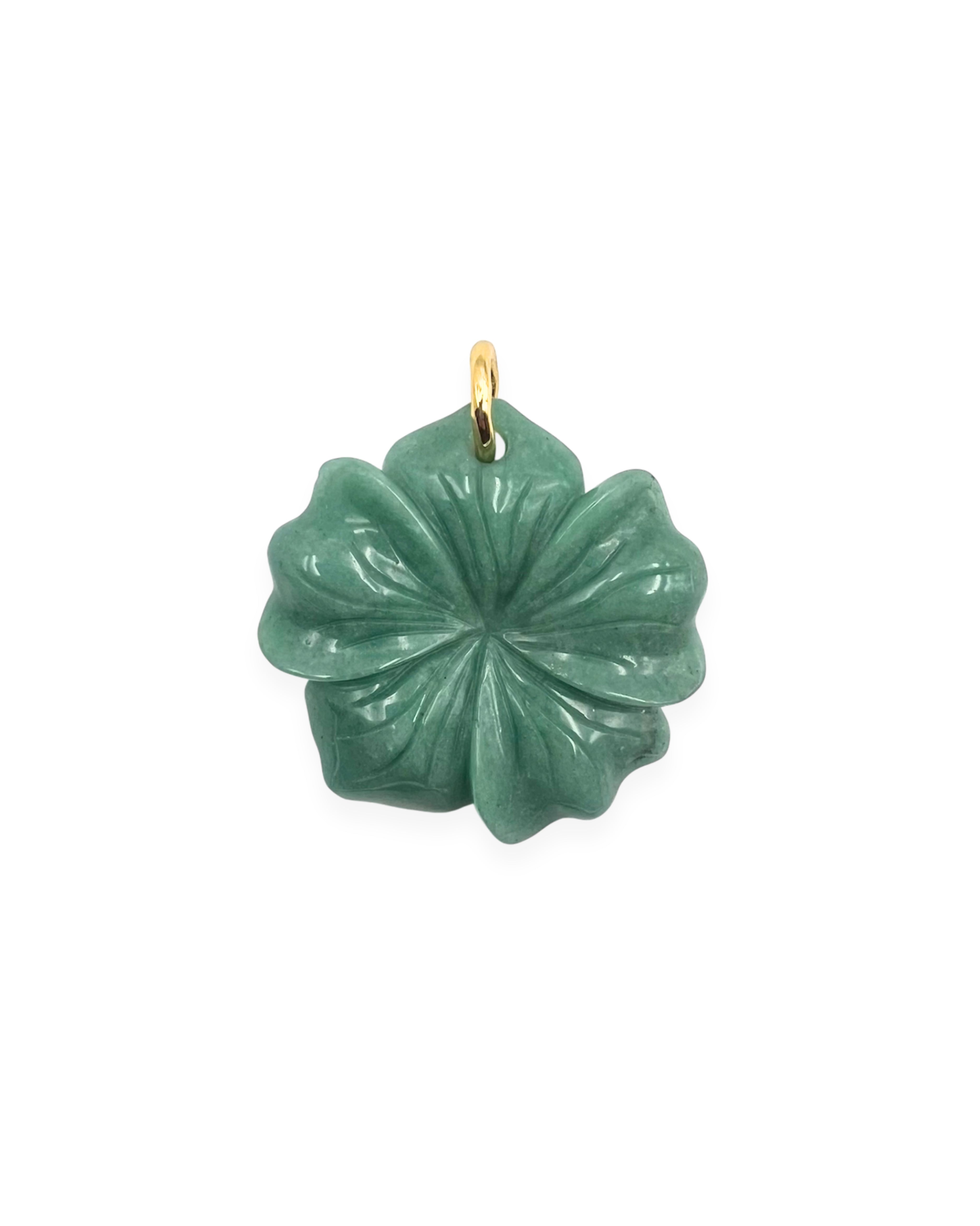 Jade Flower Pendant