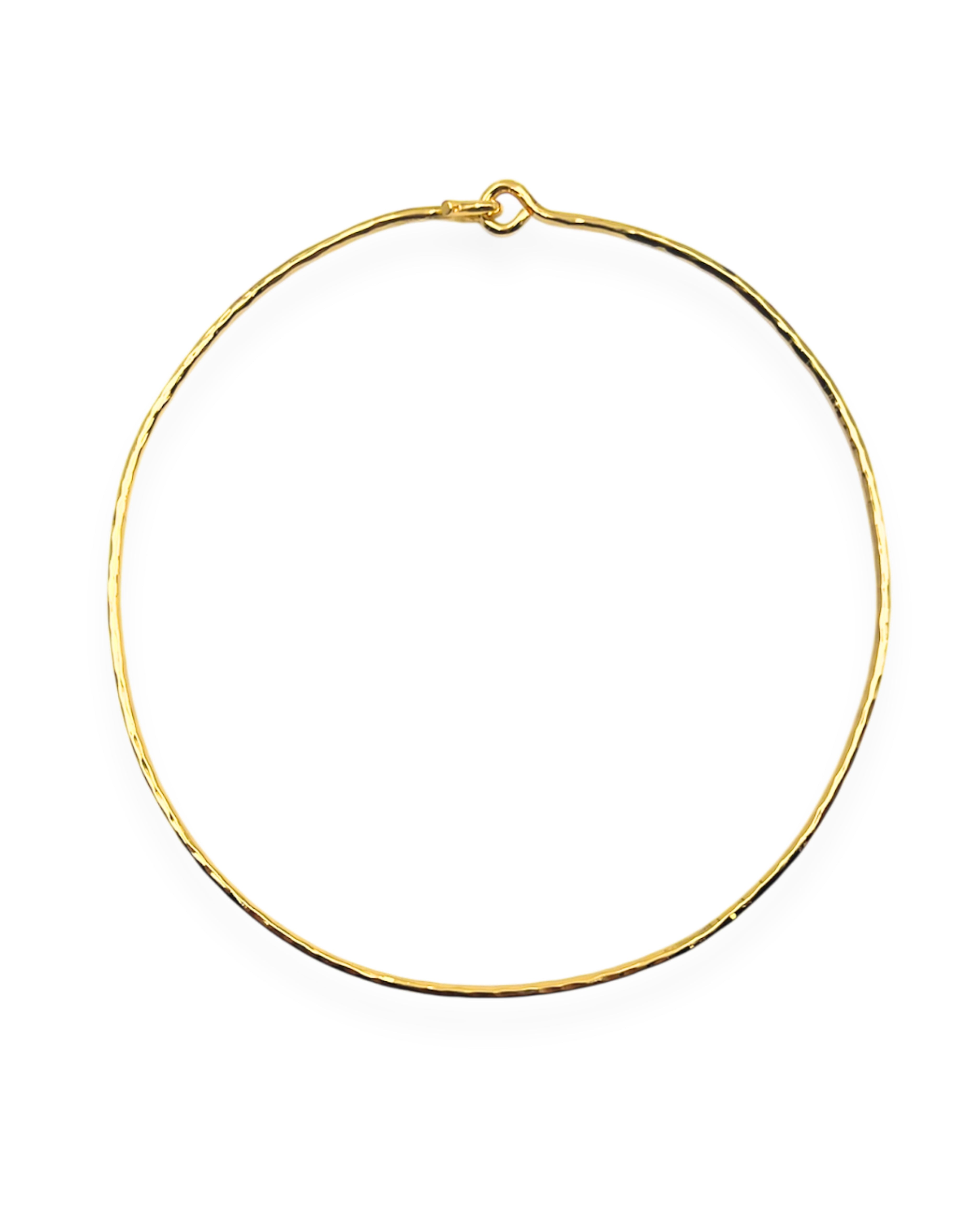 Hammered Gold Collar