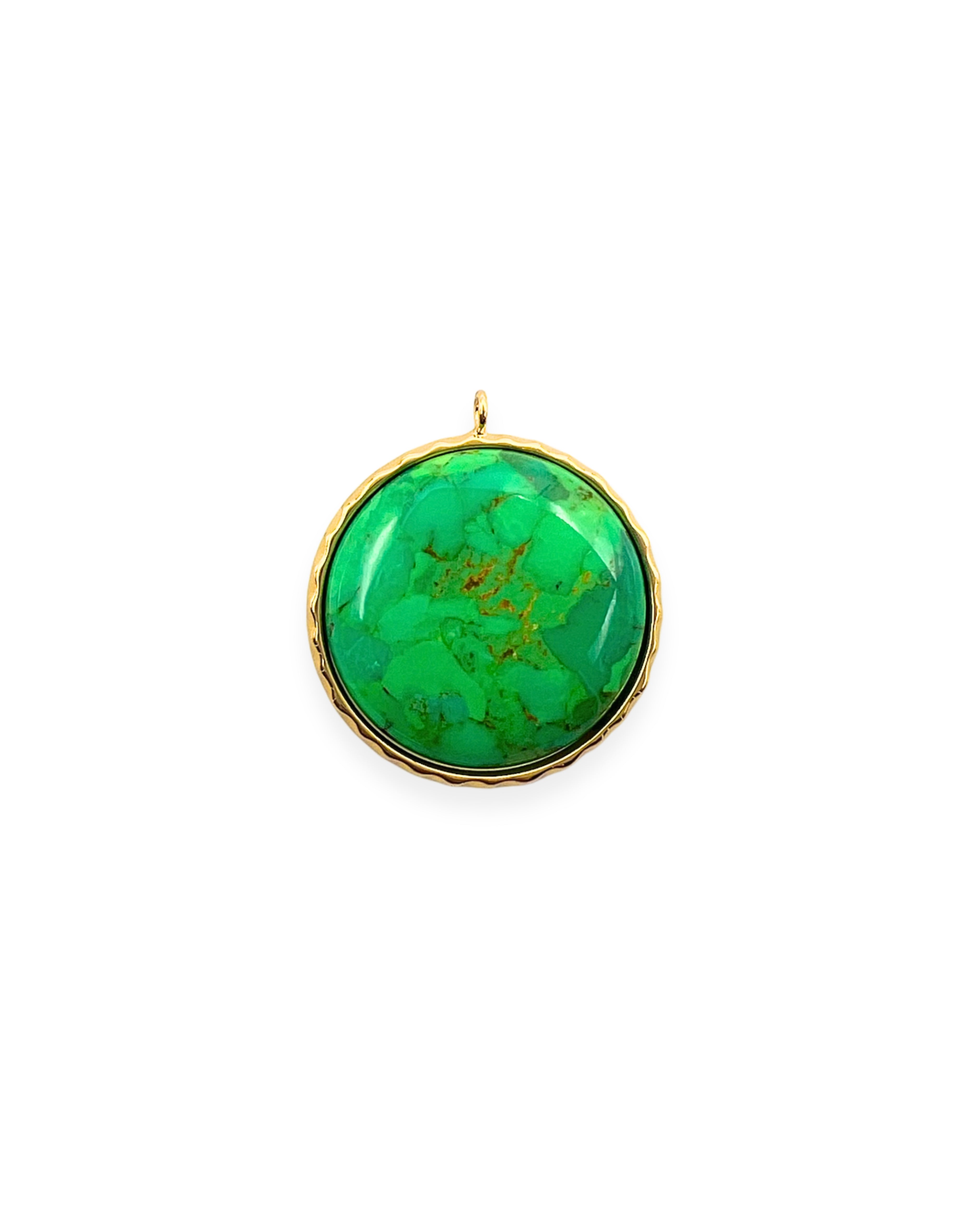 Green Turquoise Bezel Pendant
