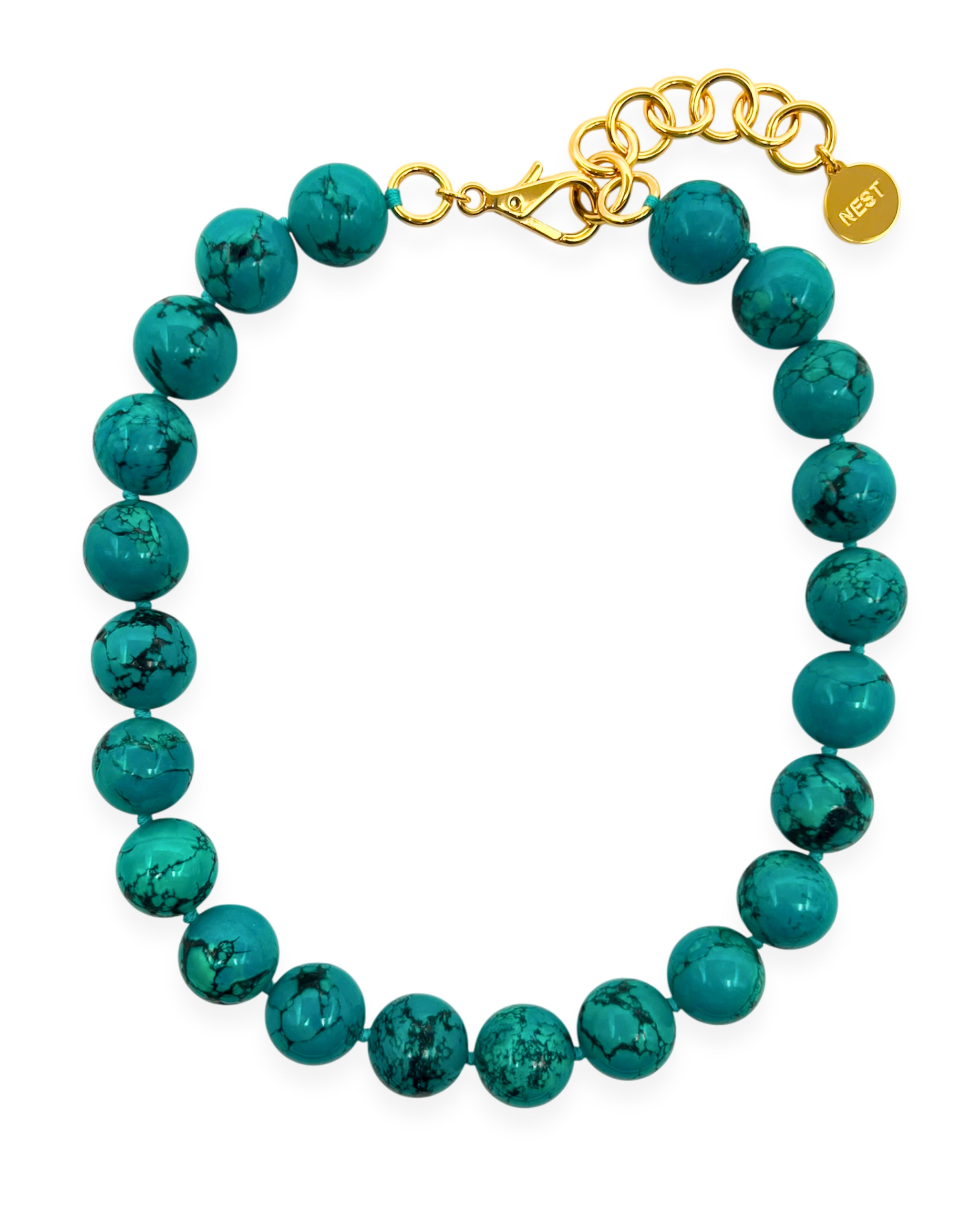 Turquoise Jasper Statement Necklace