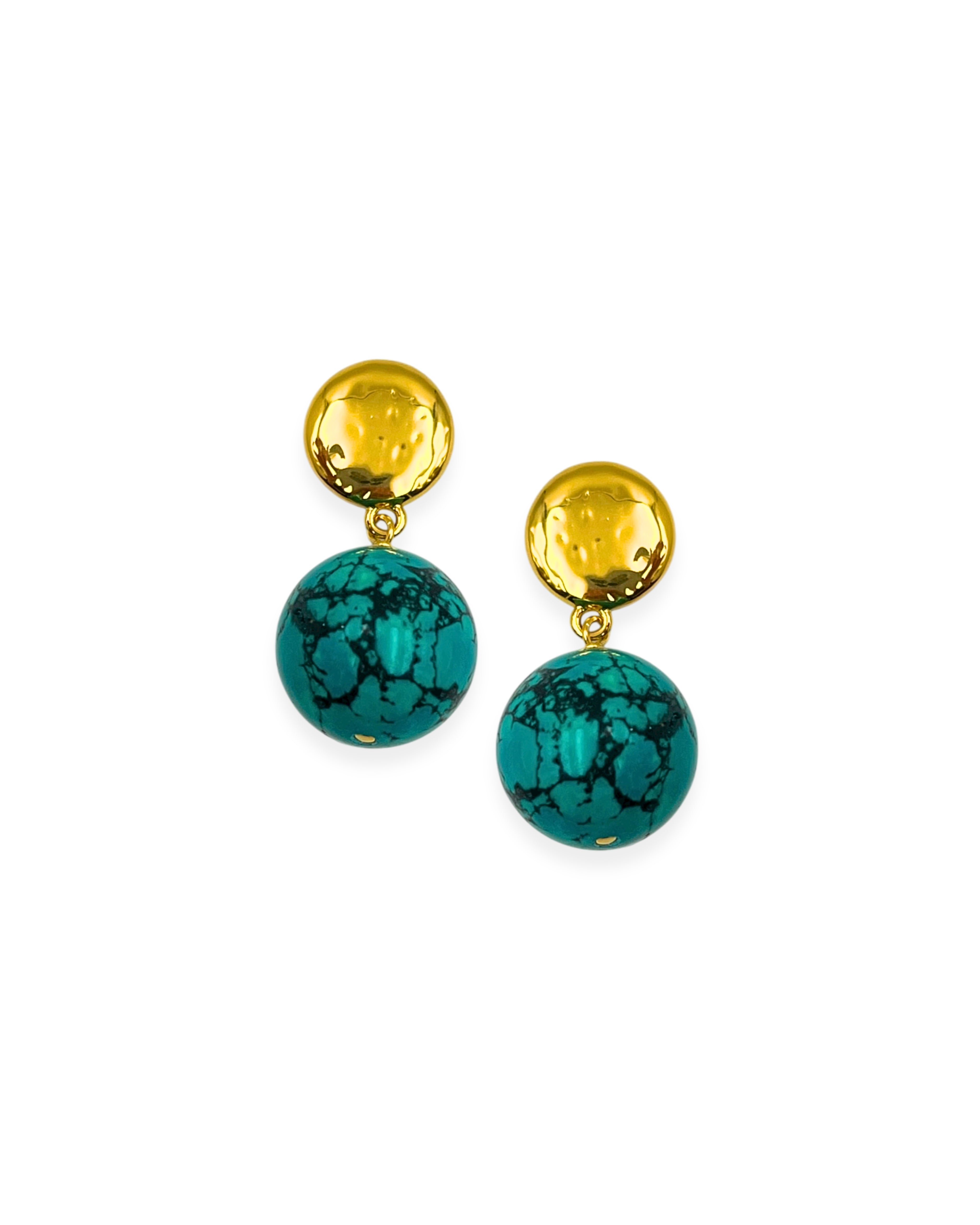 Turquoise Jasper Drop Earrings