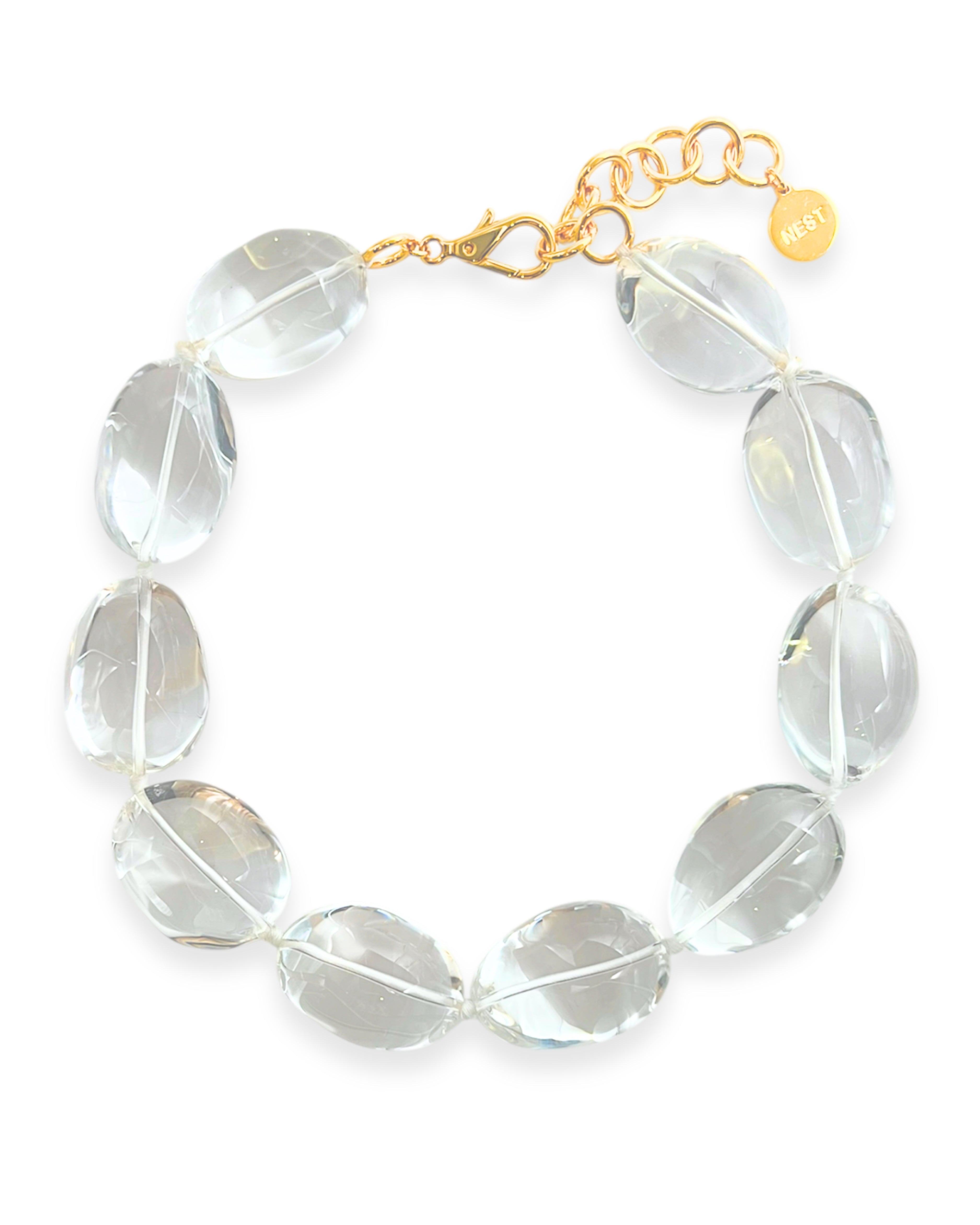 Crystal Quartz Statement Necklace