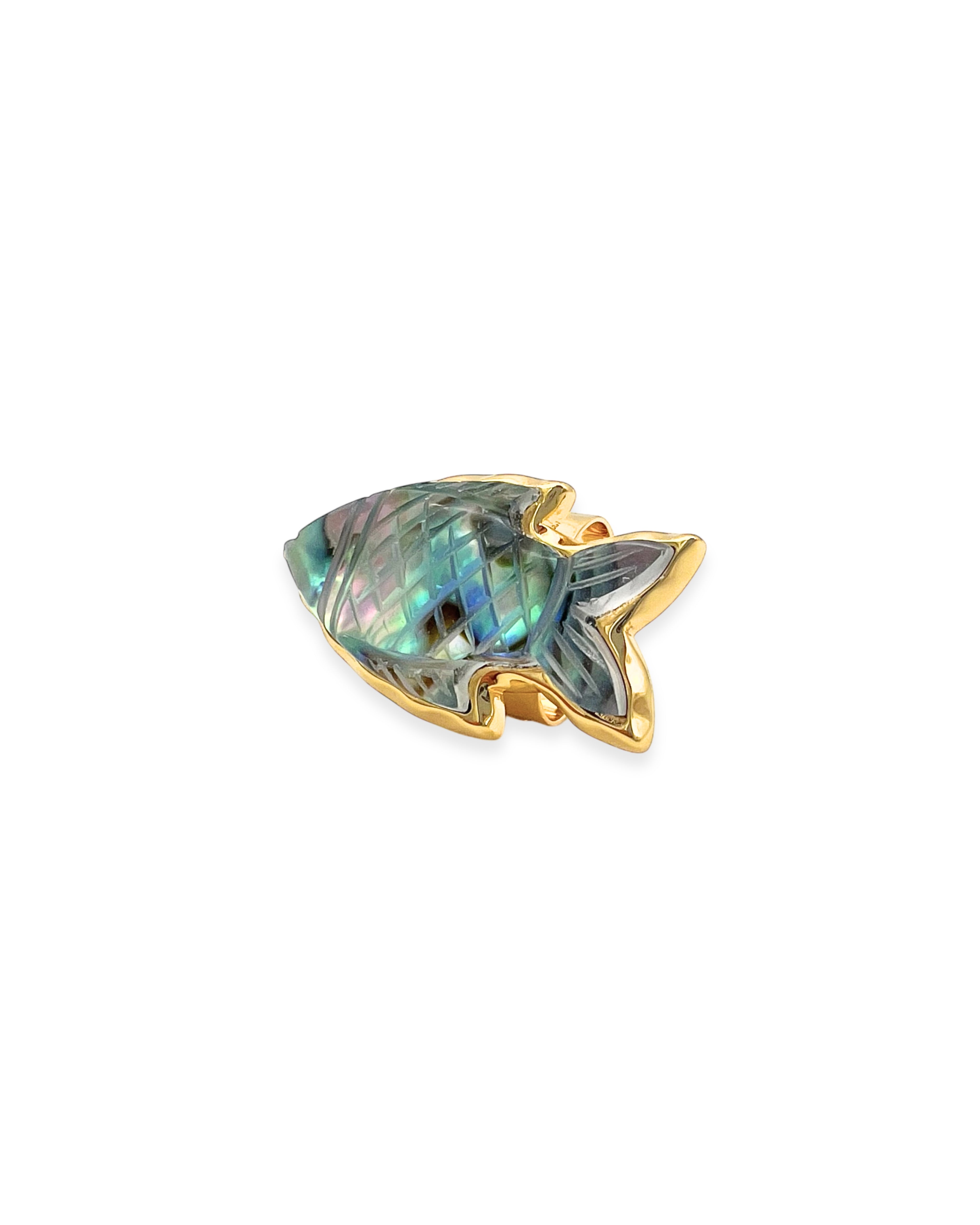 Abalone Fish Adjustable Ring