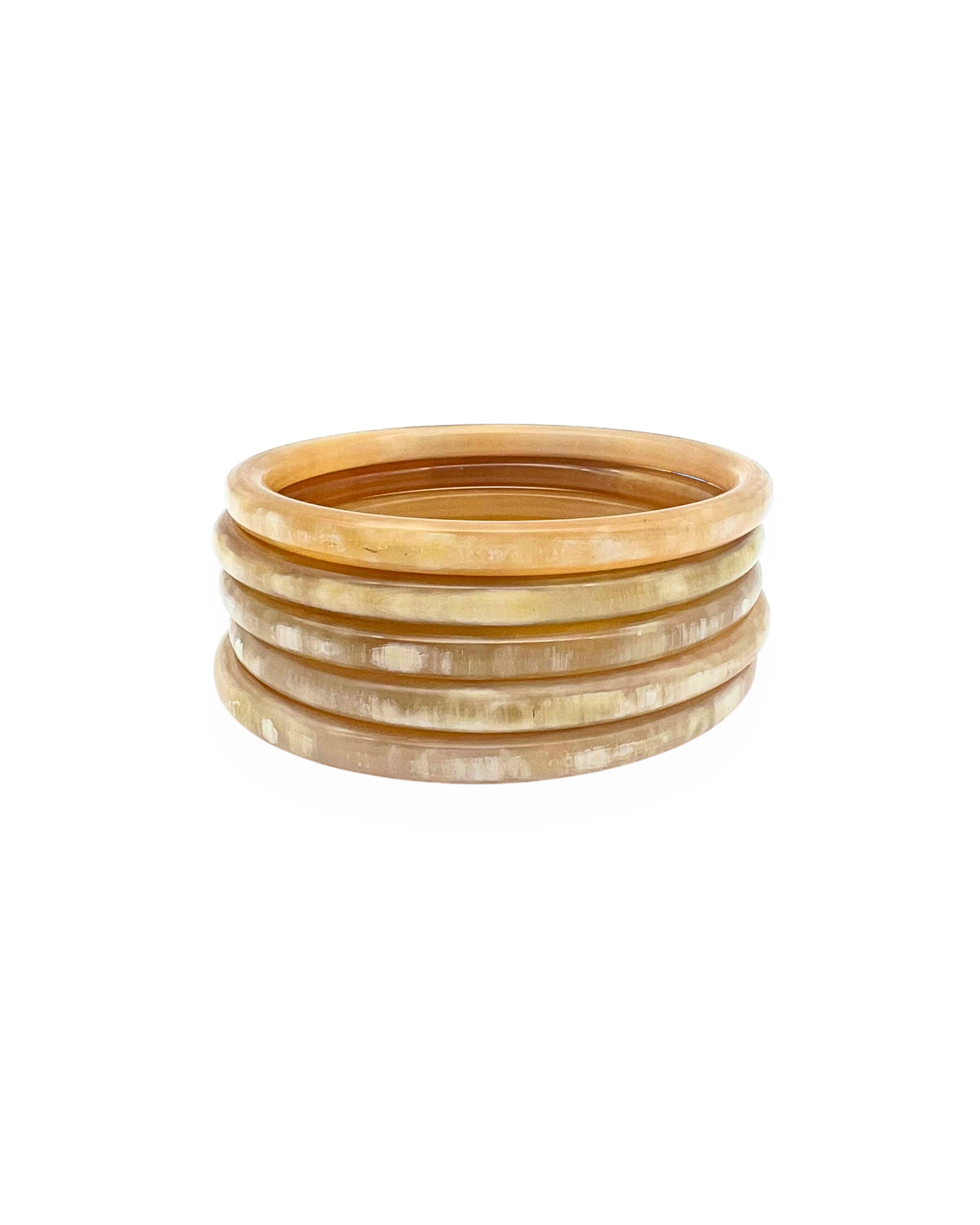 Blonde Horn Bangle Set
