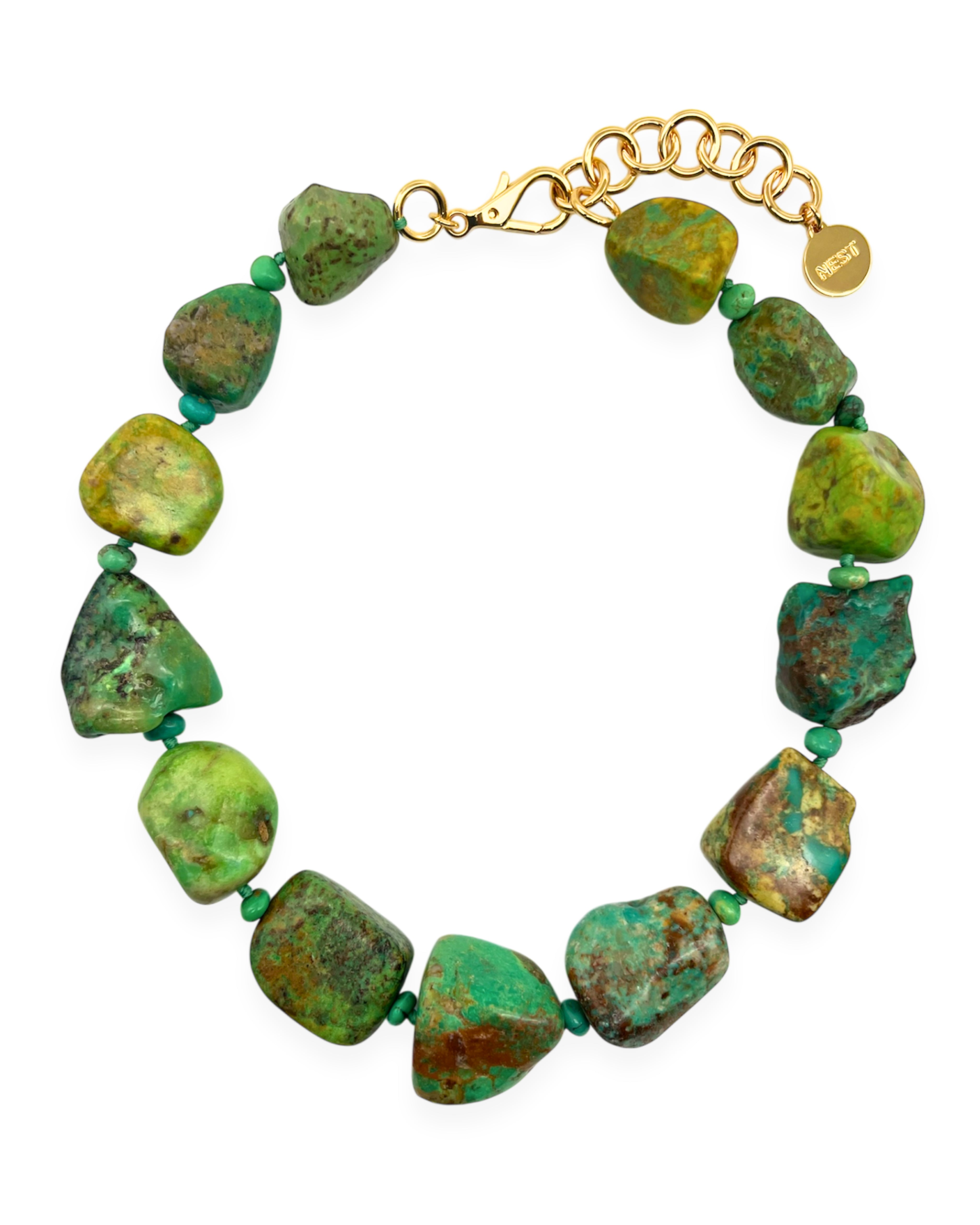 Green Turquoise Statement Necklace