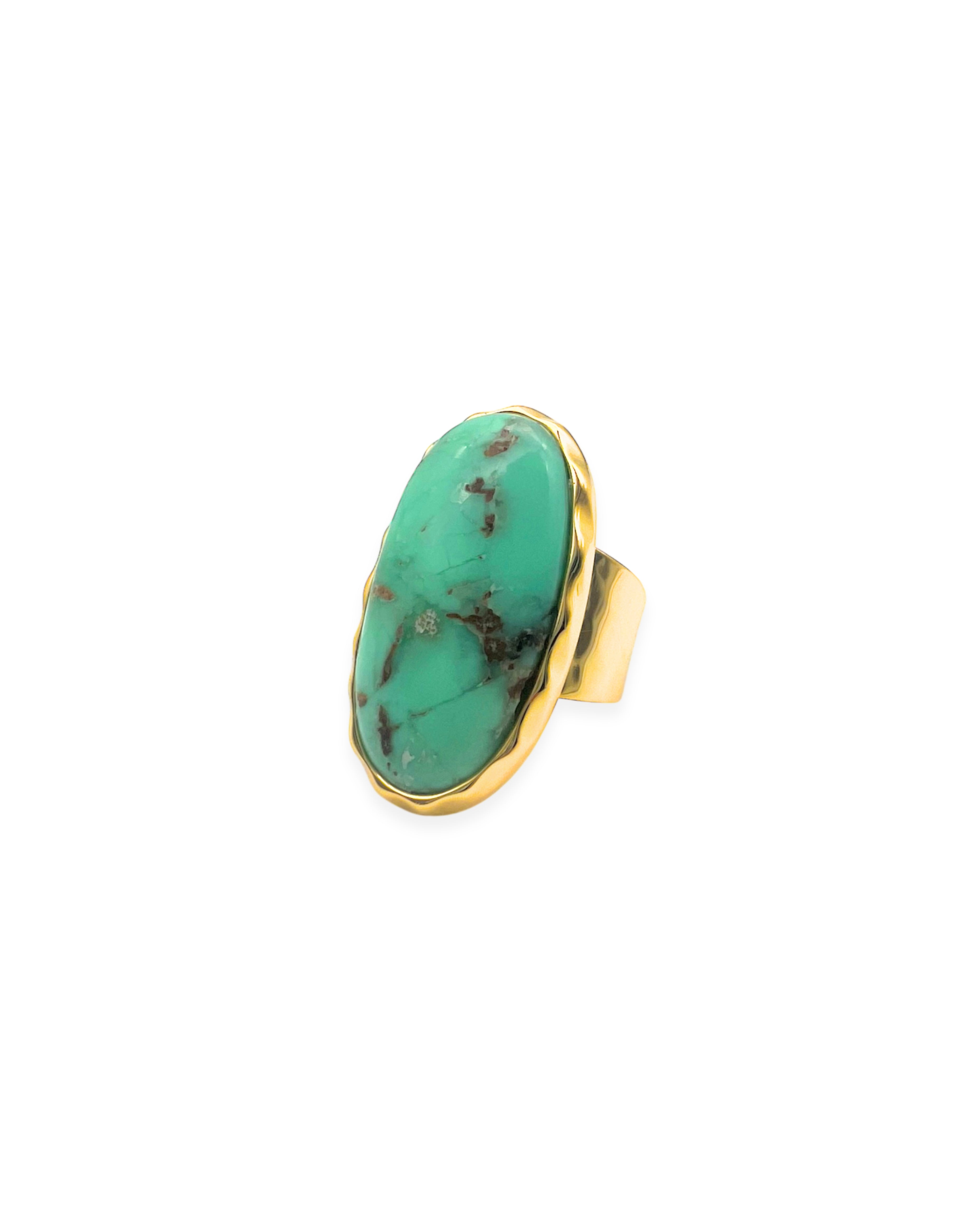 Chrysoprase Adjustable Ring