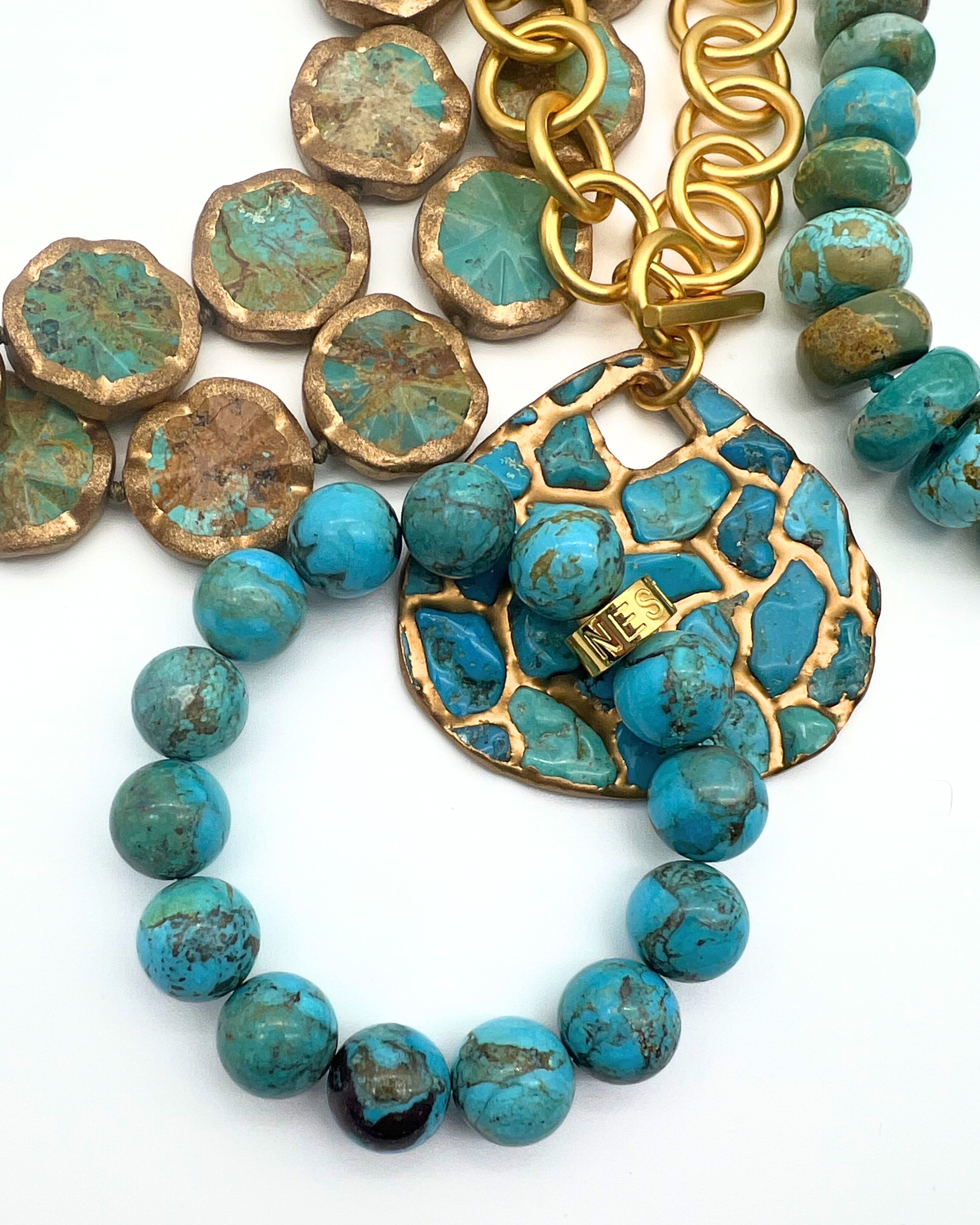 Turquoise Statement Stretch Bracelet