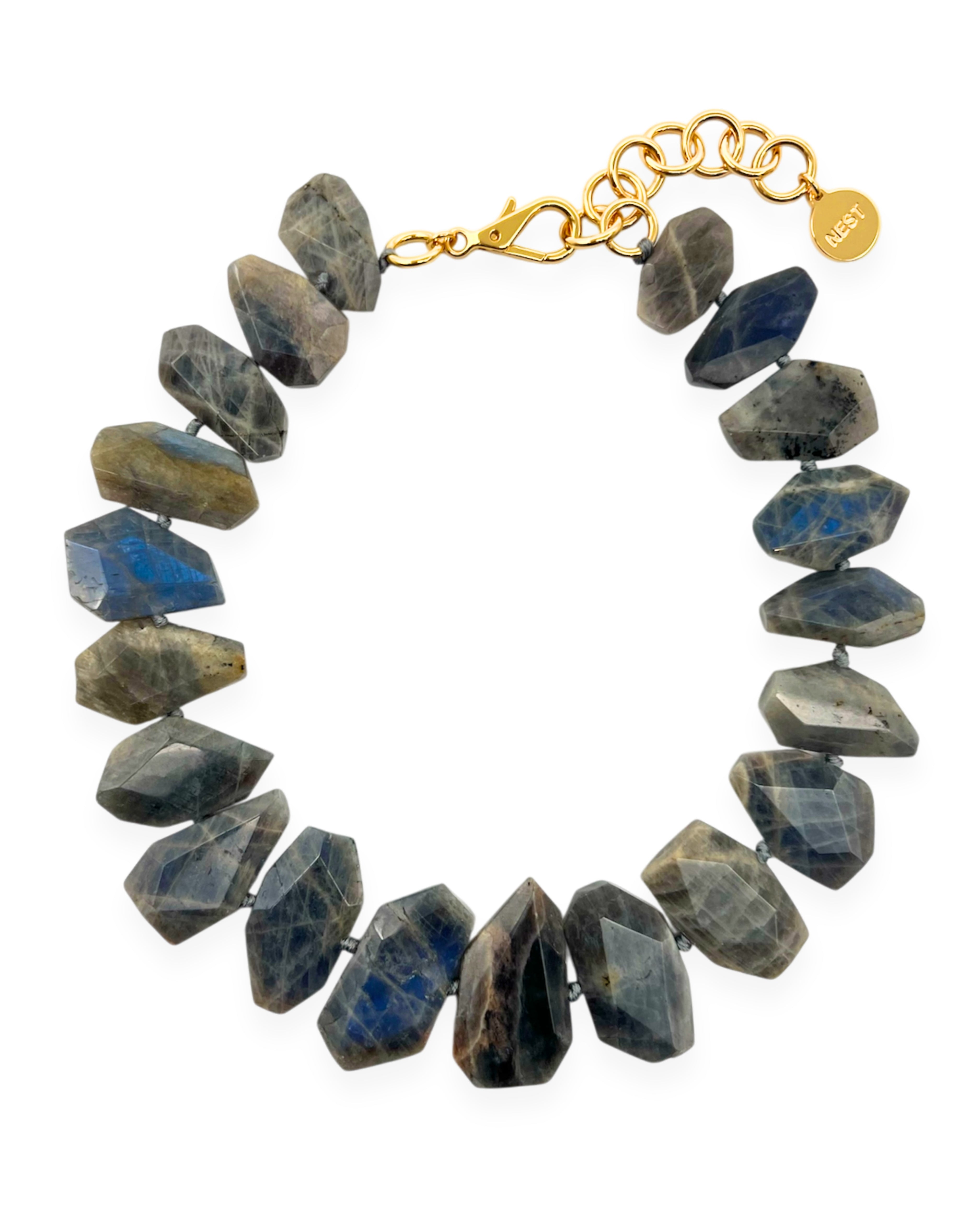 Labradorite Statement Strand Necklace