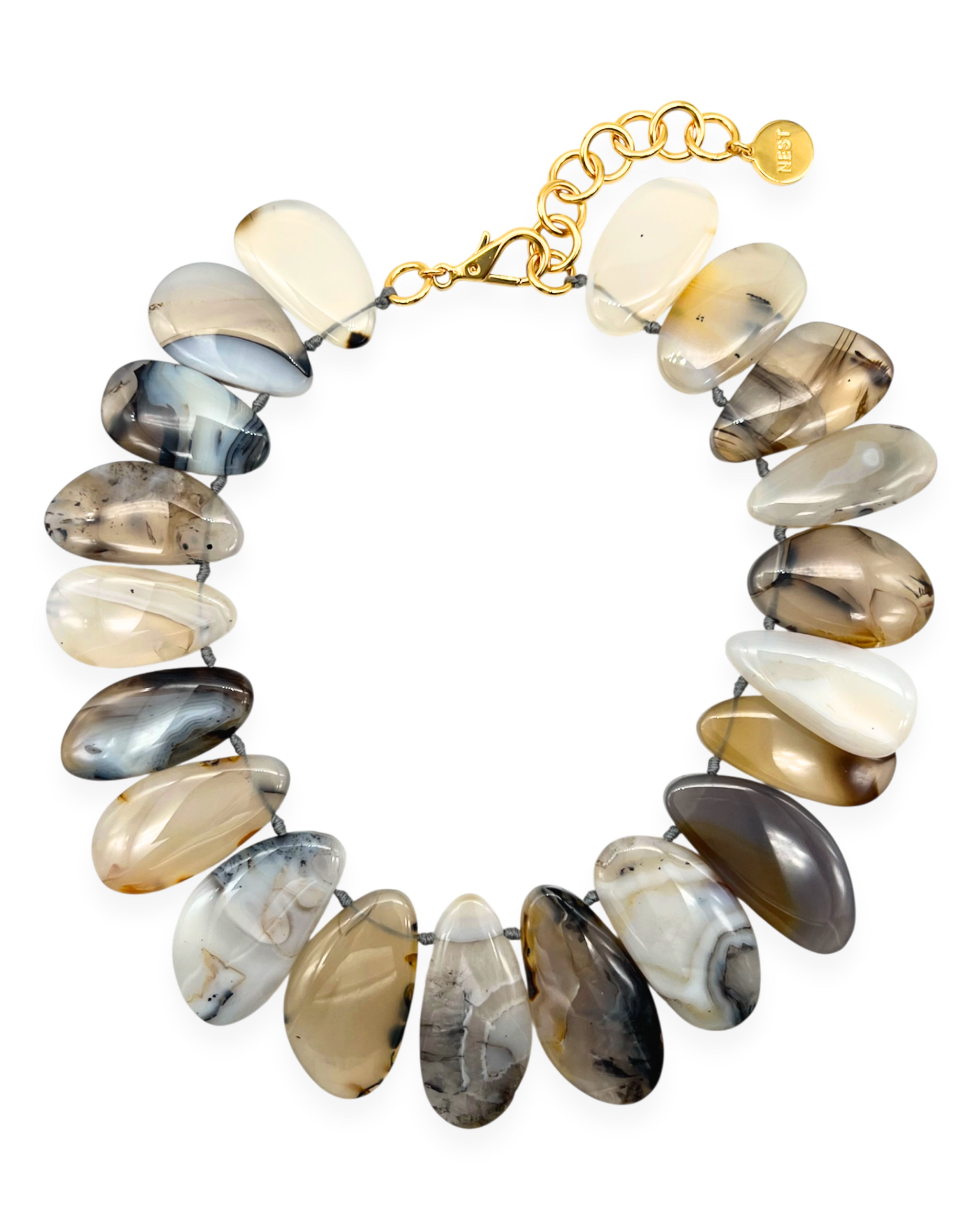 Montana Agate Statement Necklace