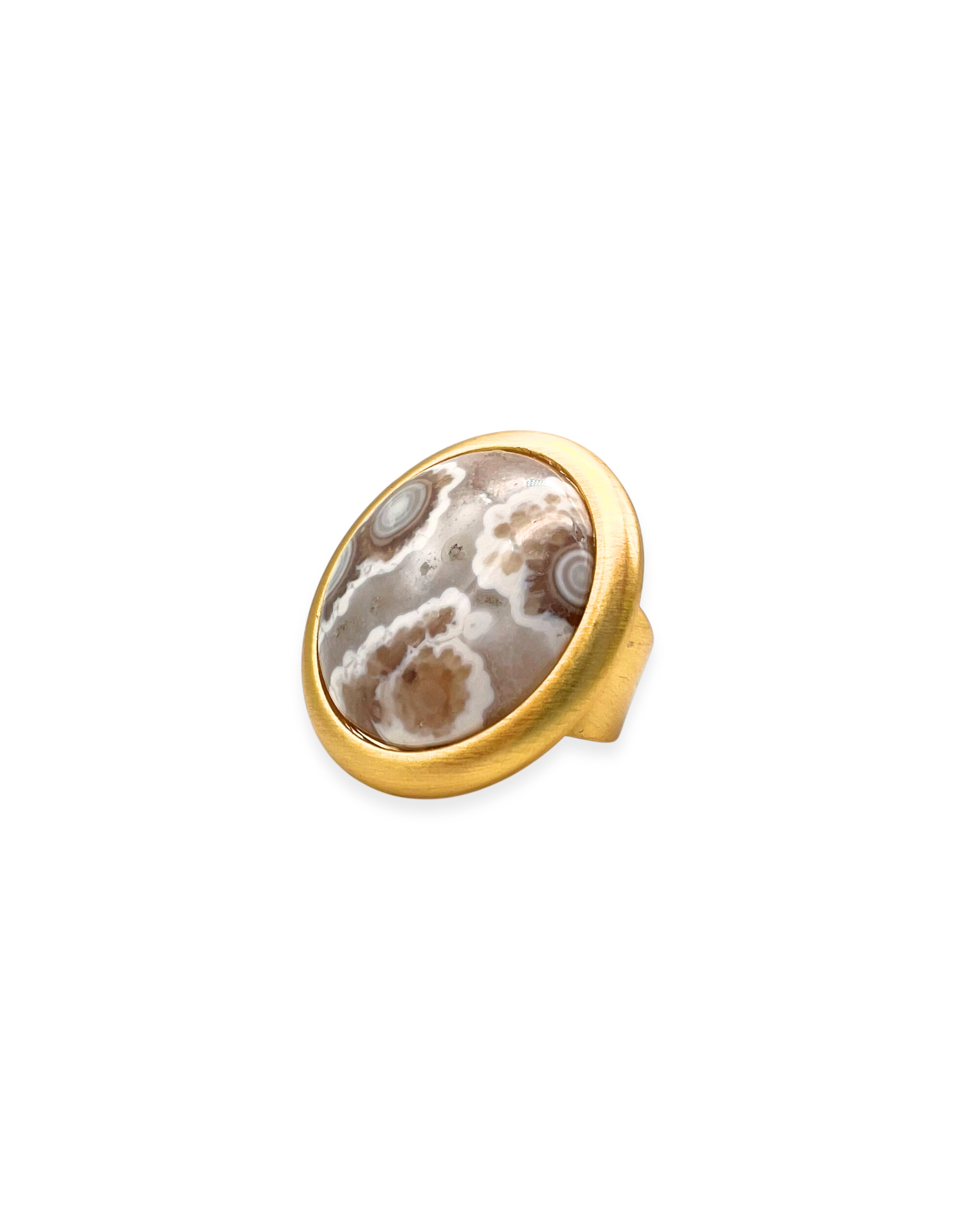 Indian Agate Adjustable Ring