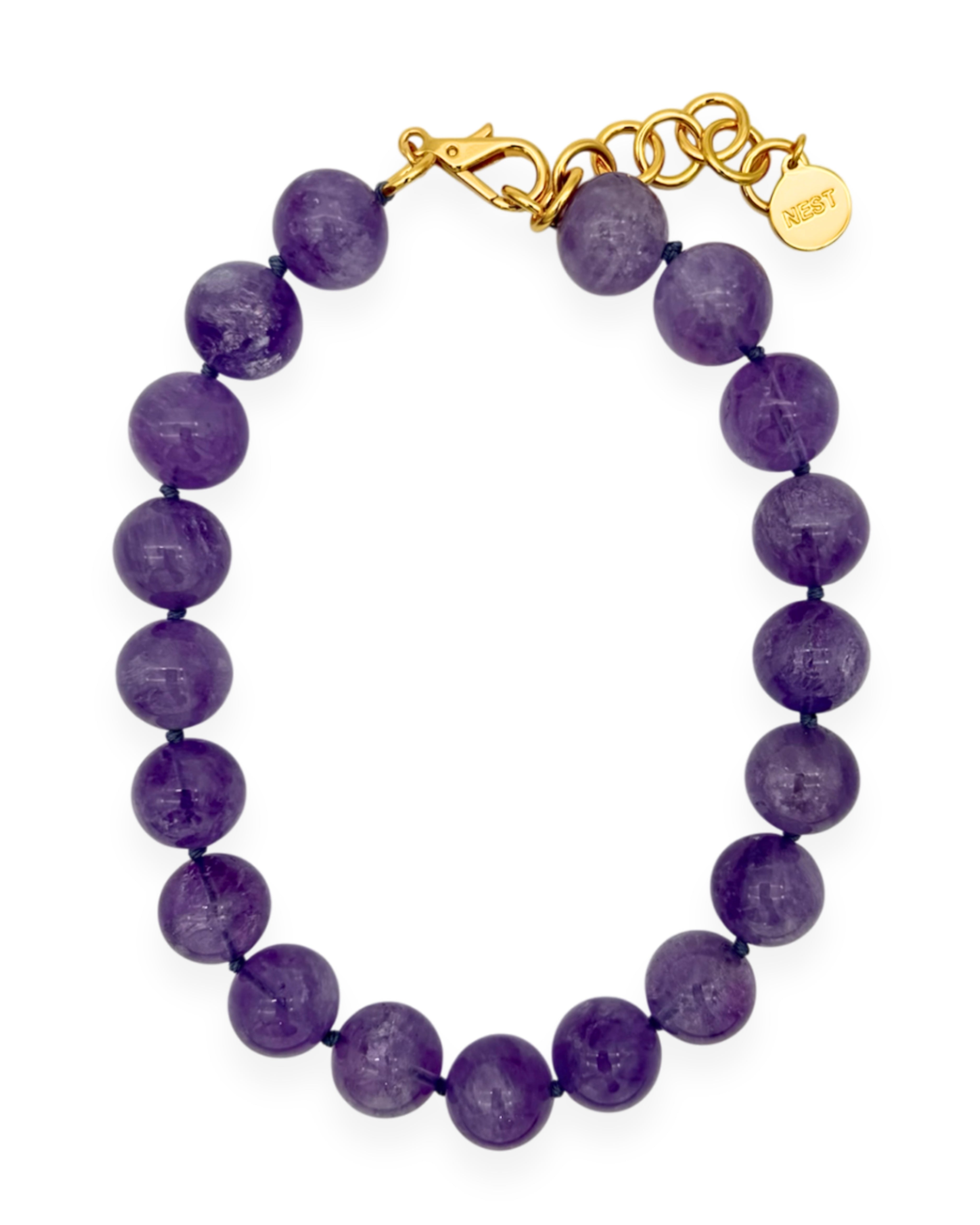 Amethyst Bead Necklace