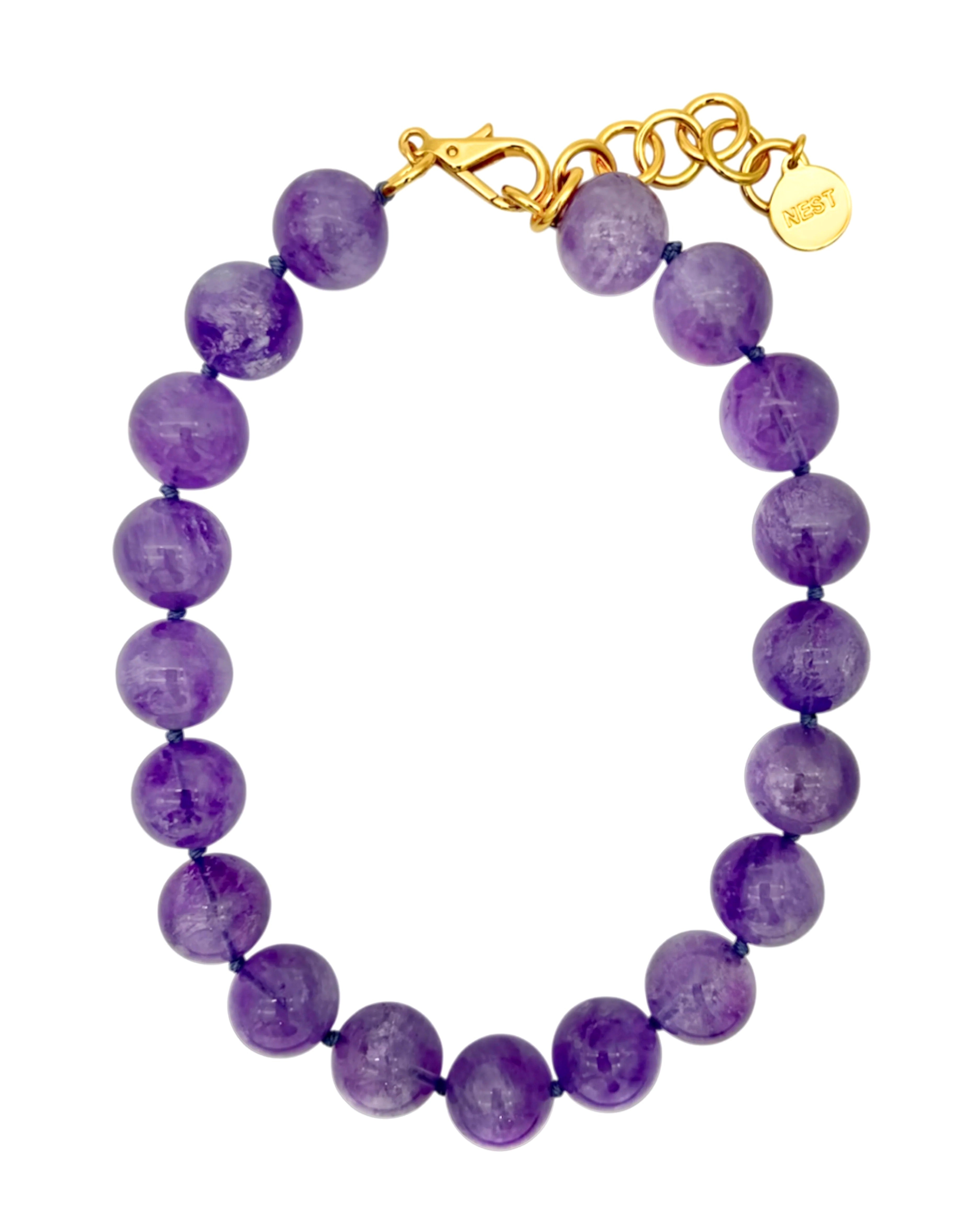 Amethyst Bead Necklace