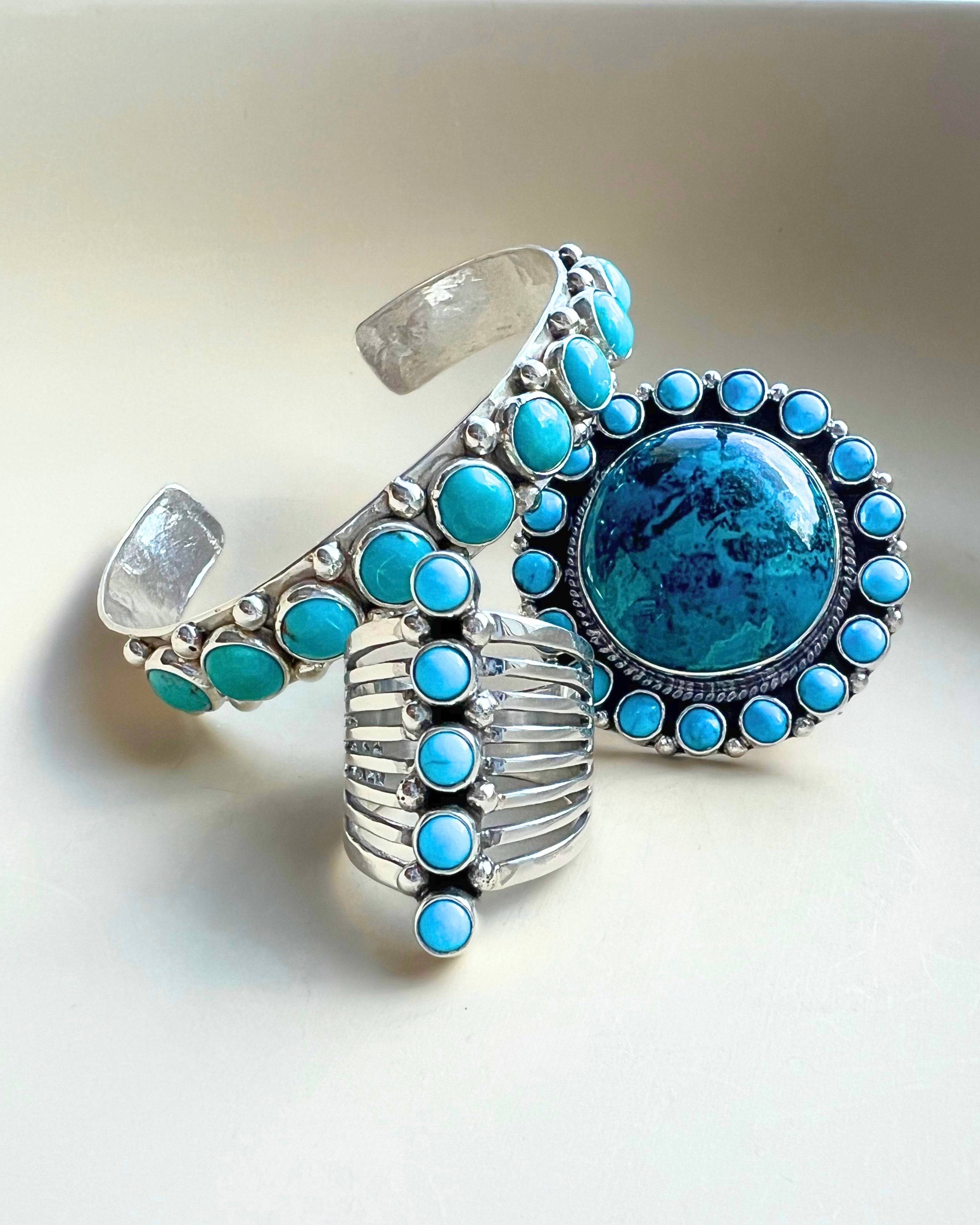 Sterling Silver Turquoise Slim Cuff