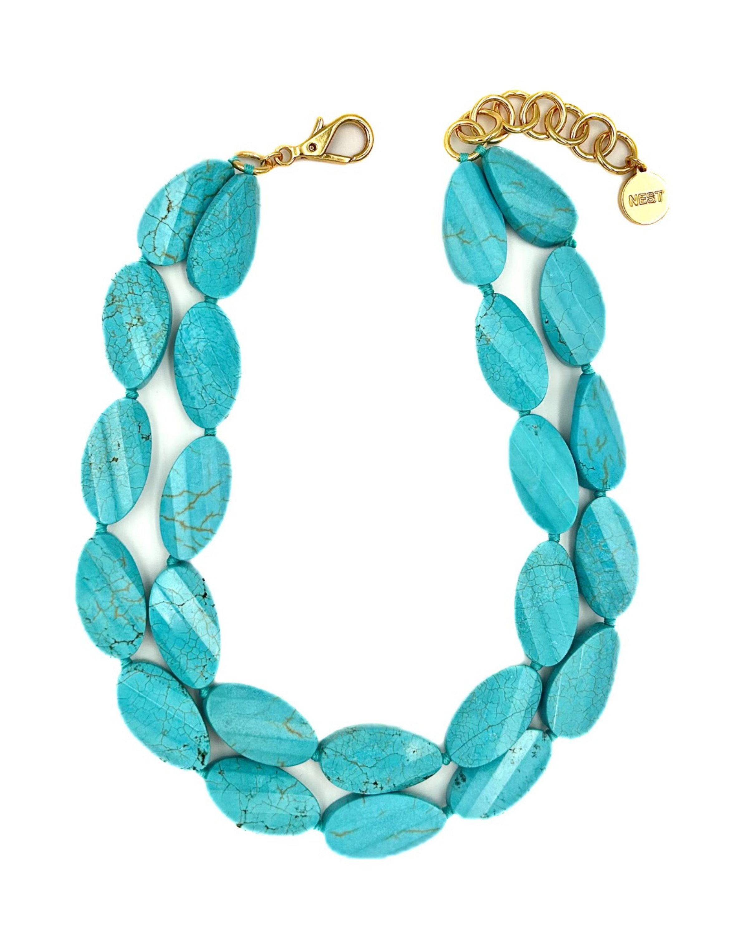 Turquoise Double Strand Necklace