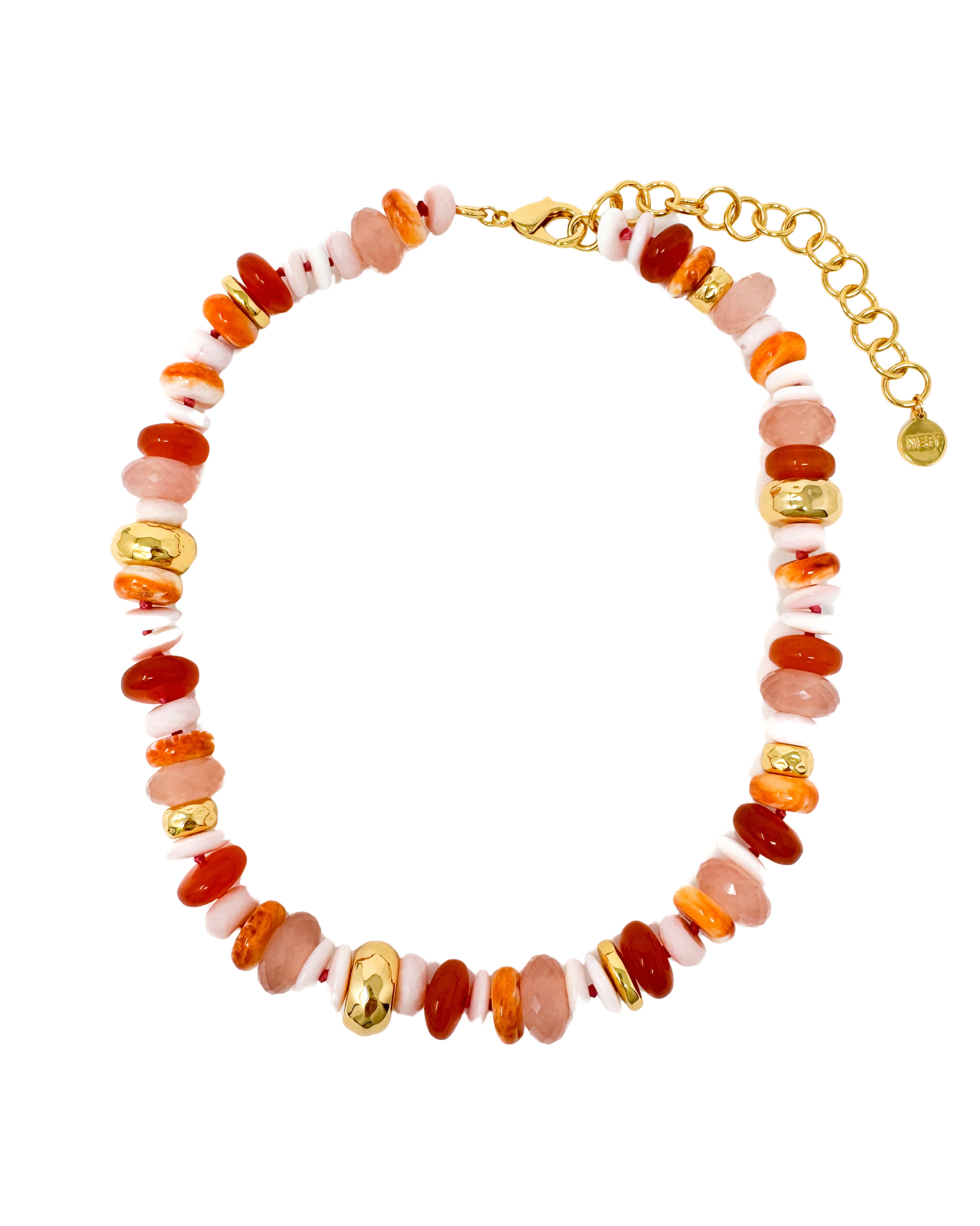 Rose Quartz and Gemstones Strand Necklace
