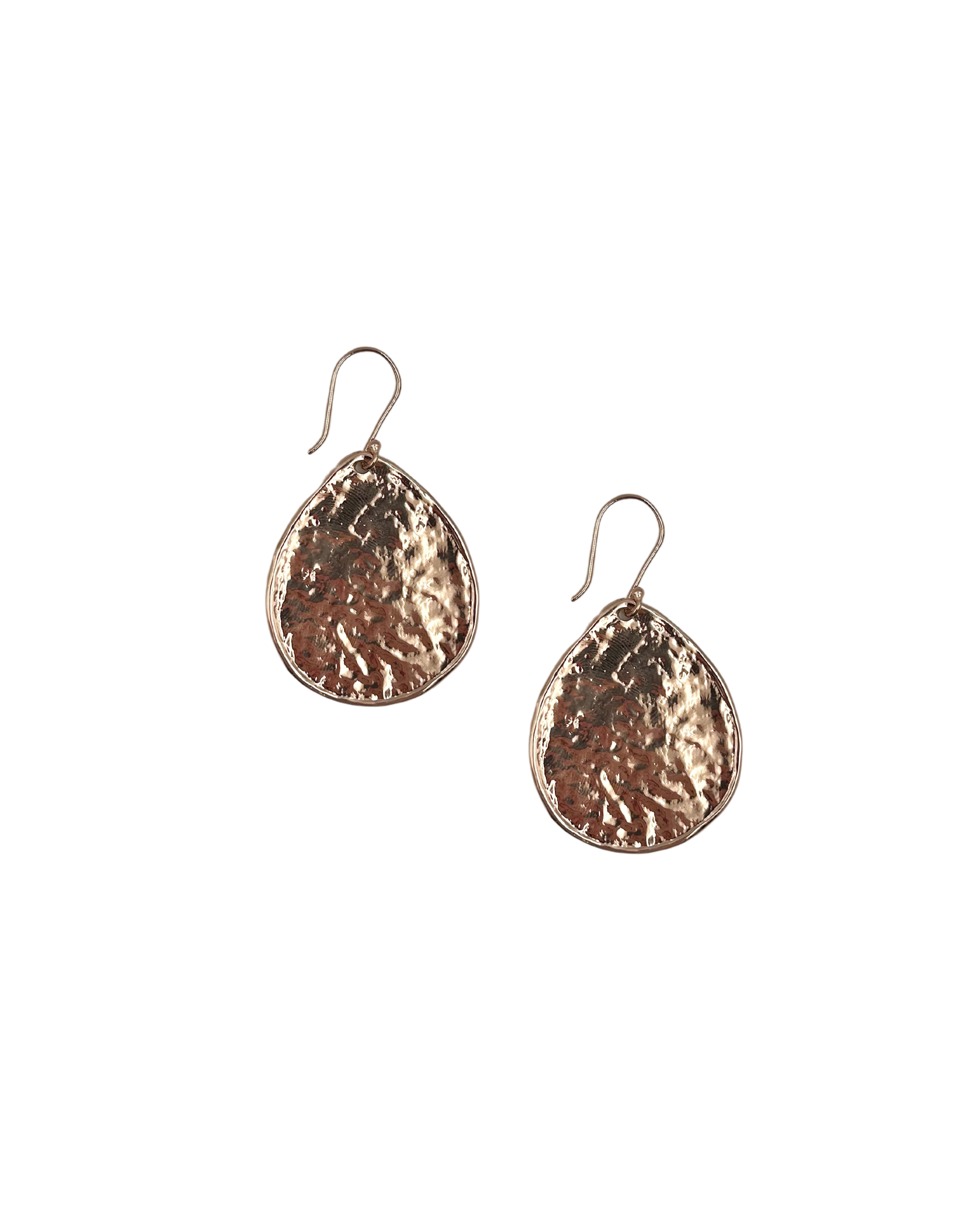 Rose Gold Teardrop Earrings