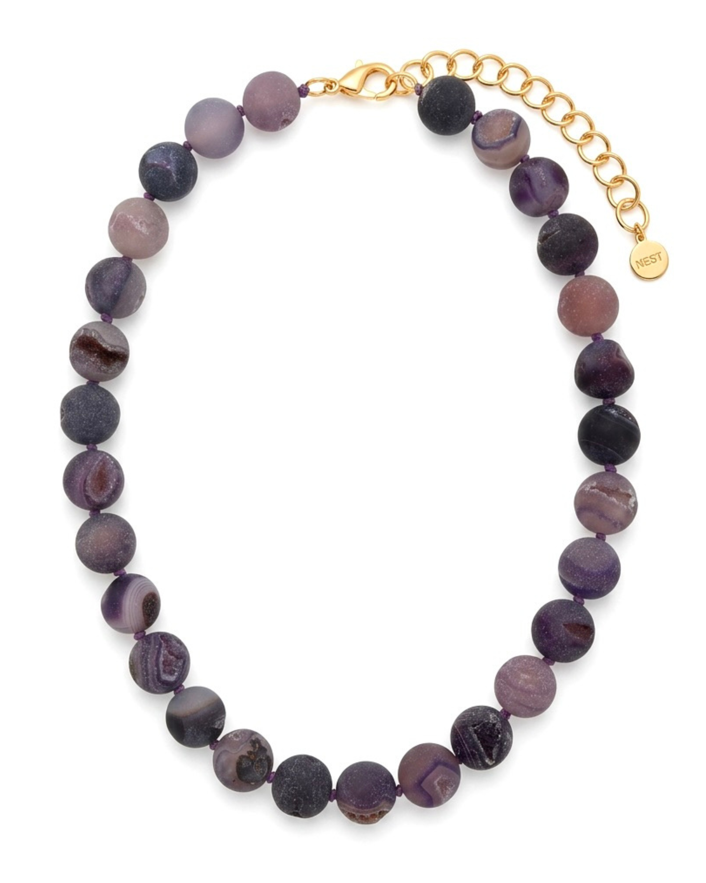 Druzy Agate Strand Necklace