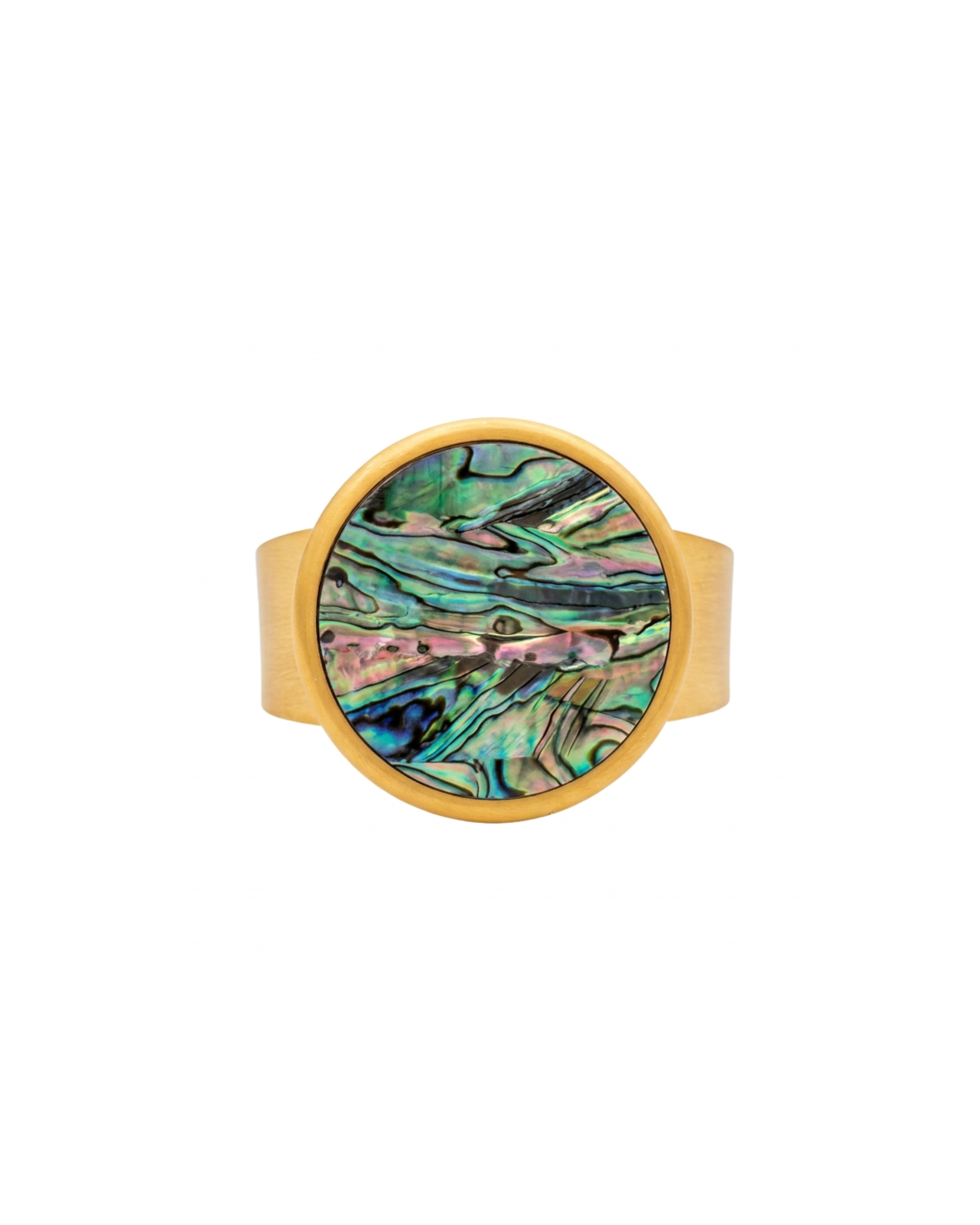 Abalone Shell Brushed Cuff Bracelet