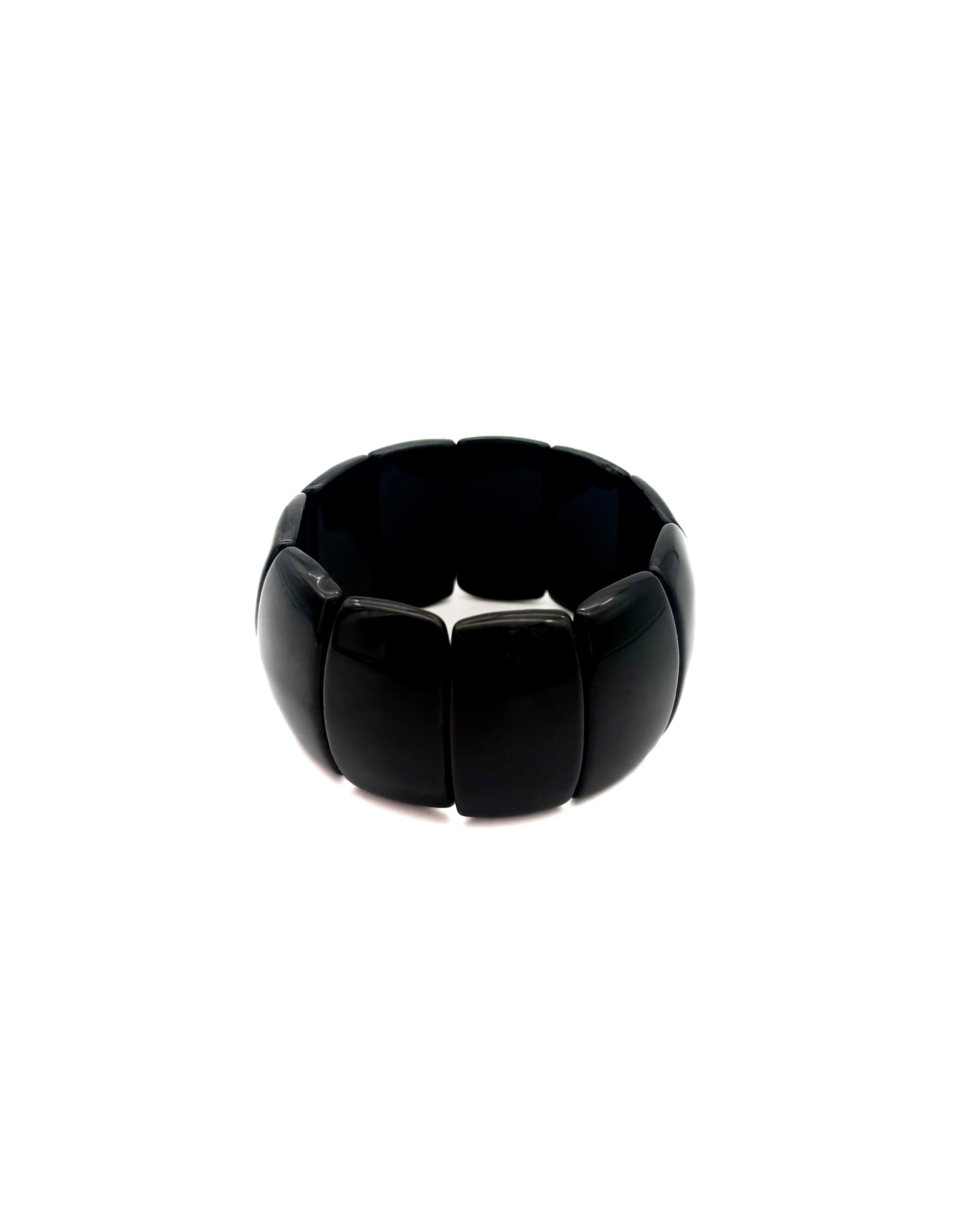 Onyx Statement Stretch Bracelet