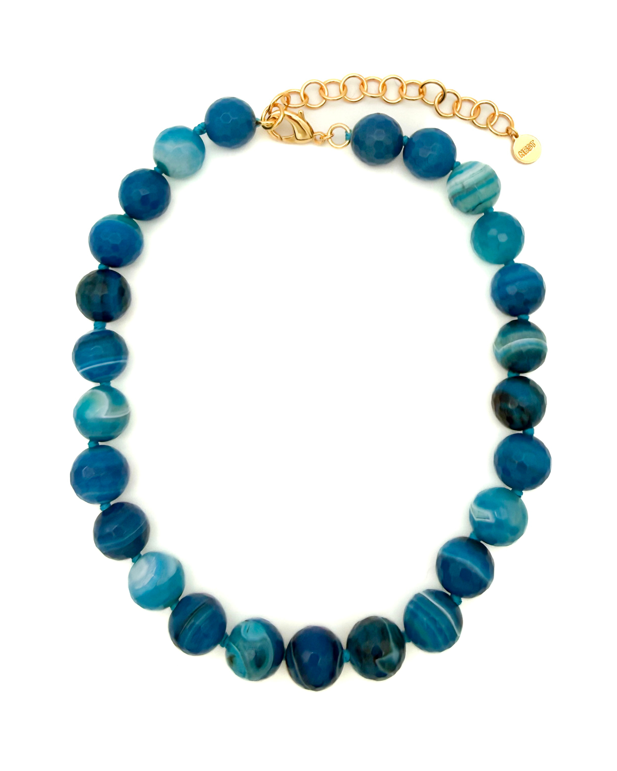 Blue Agate Strand Necklace